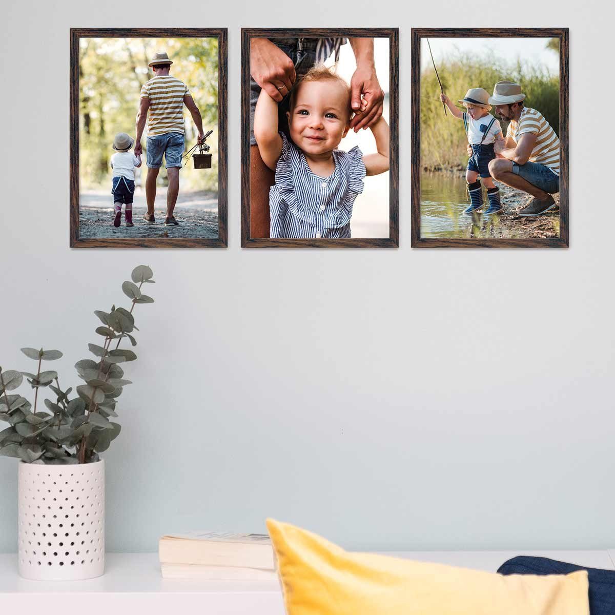 PHOTOLINI Bilderrahmen 3er Set, stabiles MDF-Holz, günstig online kaufen