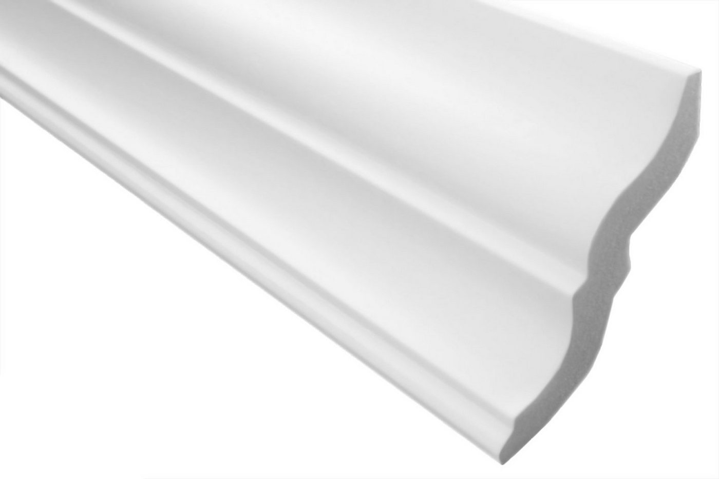 Thumbnail - marbet design Stuckleiste E-10, 2 Meter / 1 Leiste, XPS Styropor weiß - Deckenleisten Deckenstuck Leisten E-Leisten - (2...