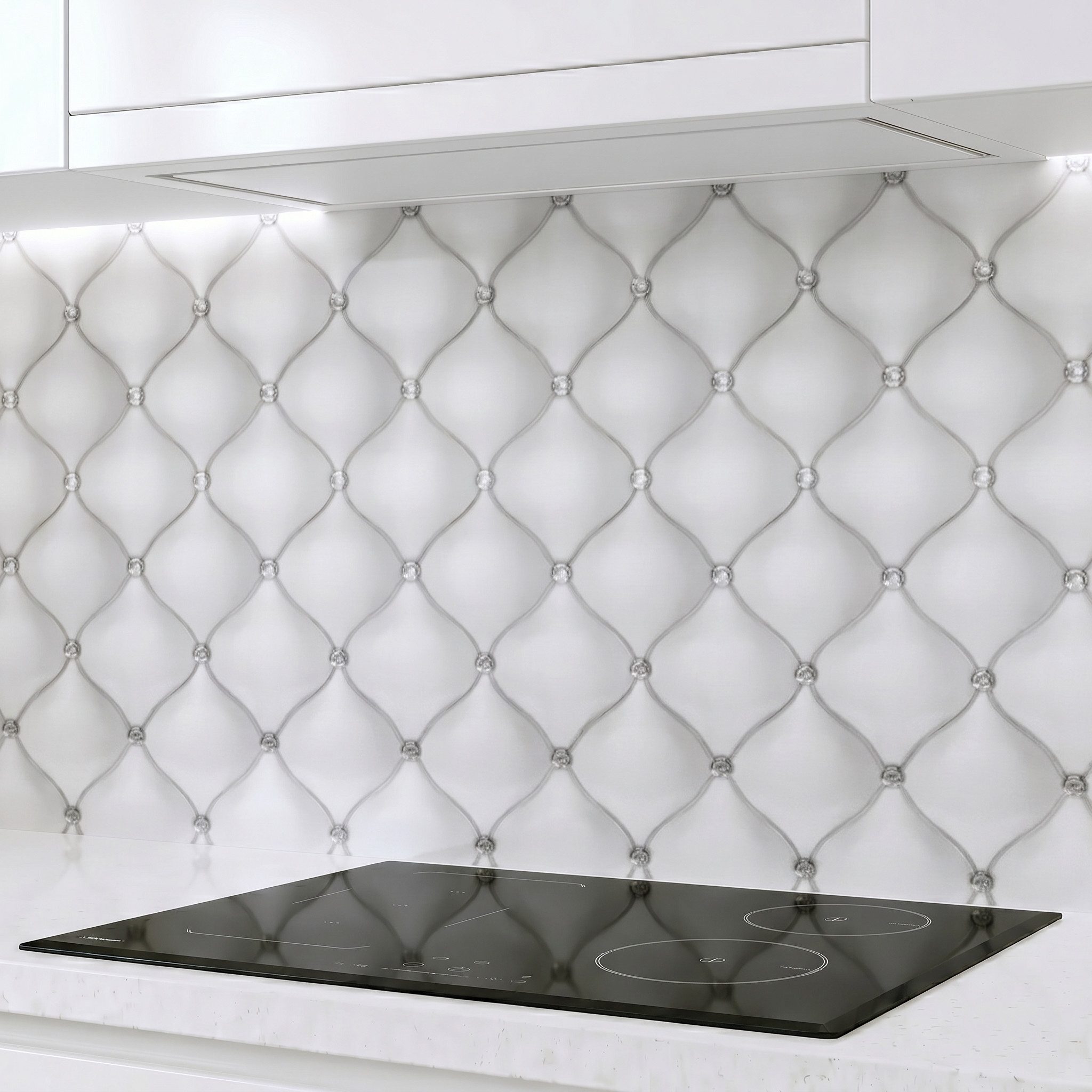 Rodnik Küchenrückwand Chesterfield, monolithische ABS-Platte mit Direktdruck, formstabil und langlebig