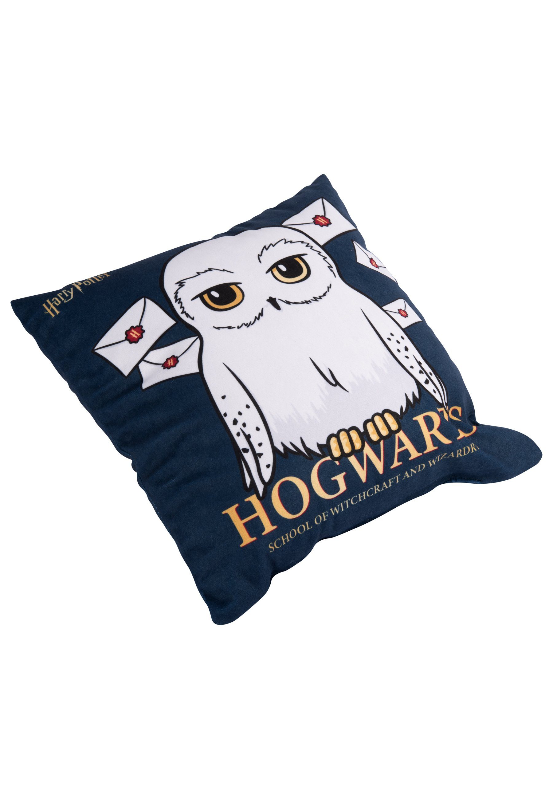 United Labels® Dekokissen Harry Potter - Hedwig - Hogwarts - School of Witchcraft and Wizardry