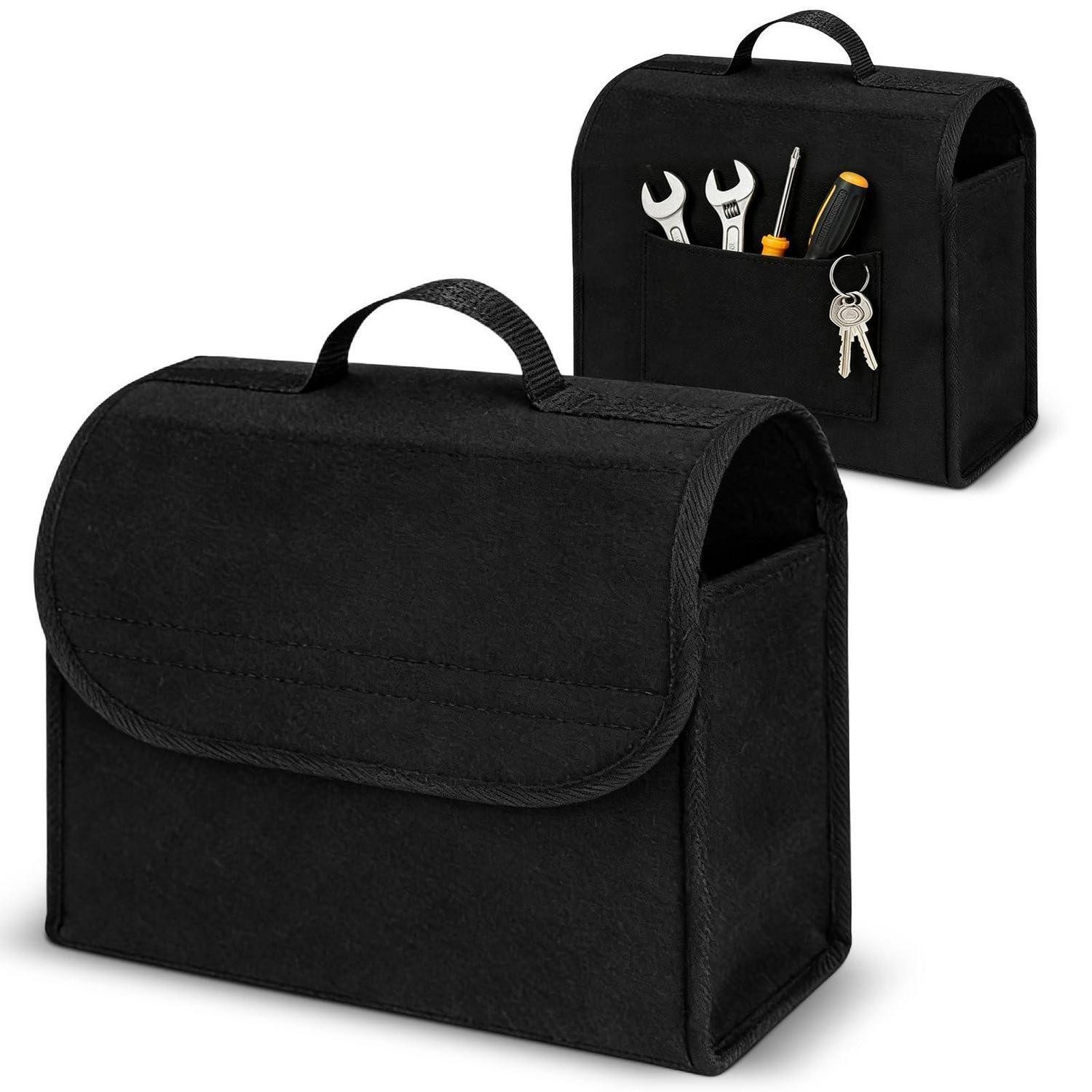 LuxusKollektion Aufbewahrungstasche Filz Kofferraumtasche faltbar 30x15x29cm