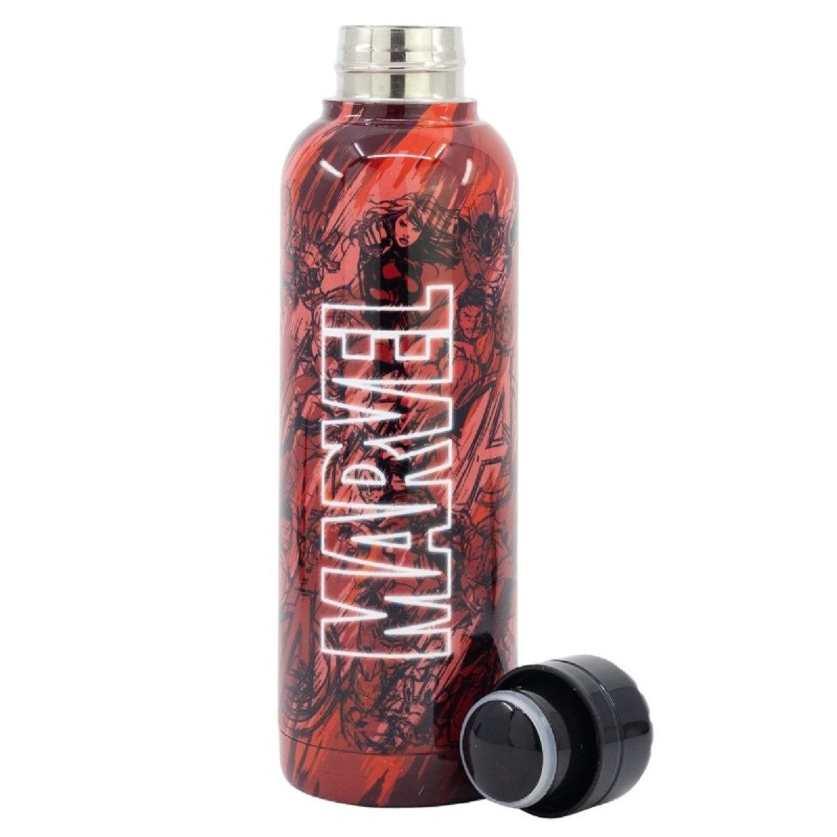 MARVEL Trinkflasche Isolierte Edelstahl Thermotrinkflasche 515 ml, Edelstahl
