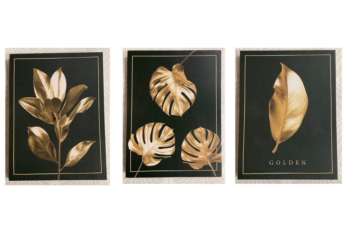 HTI-Living Wandbild Bilder 3er Set Canvas, (Set, 3 St), Leinwand Monstera L günstig online kaufen