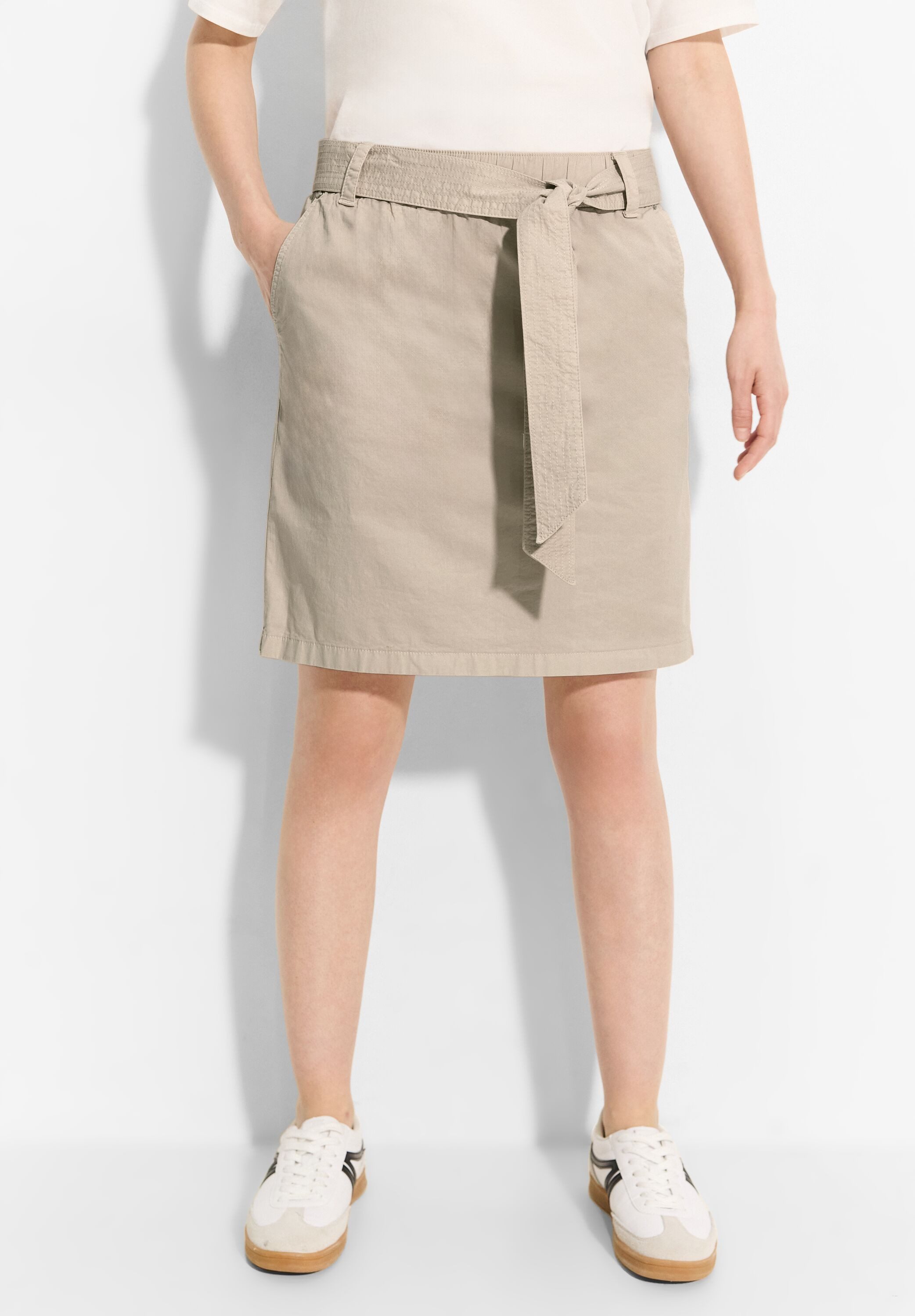 CECIL Midirock mit Stoffgürtel günstig online kaufen