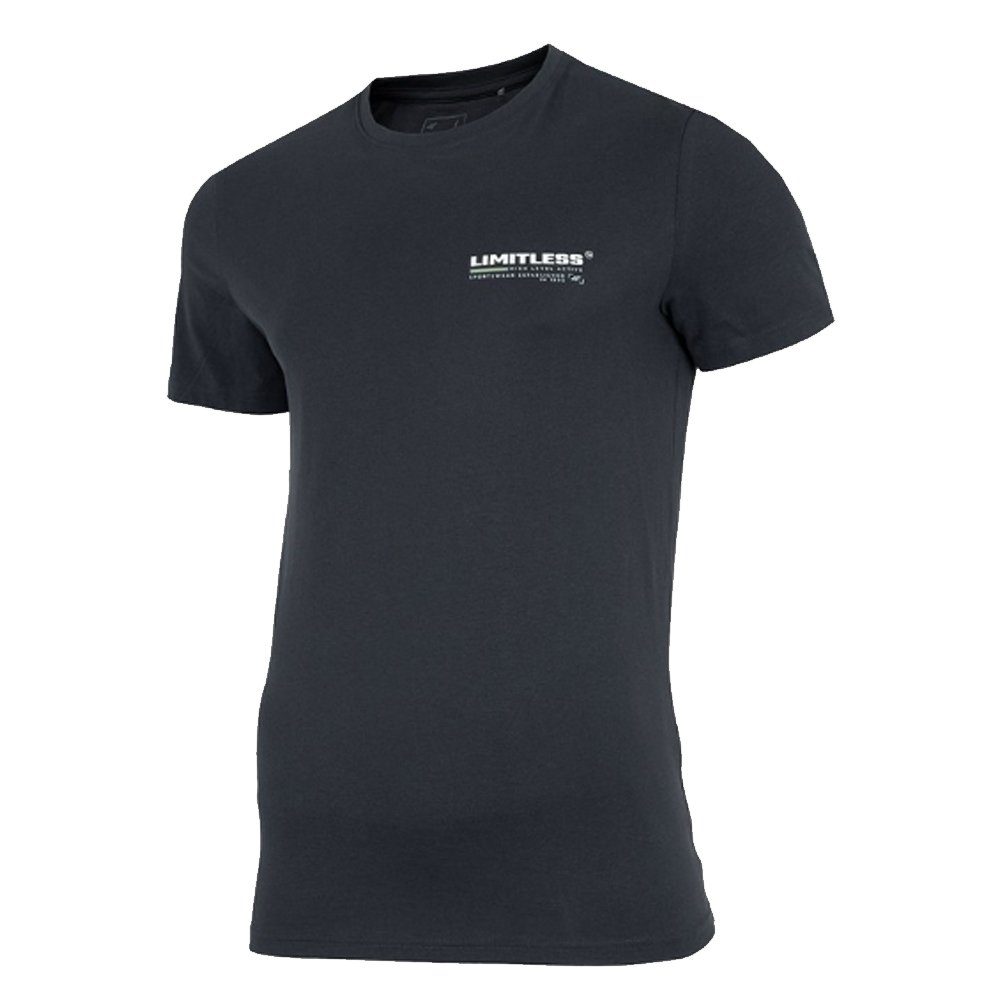 4F T-Shirt 4F - Herren T-Shirt Baumwolle mit Print Limitless, dunkelgrau