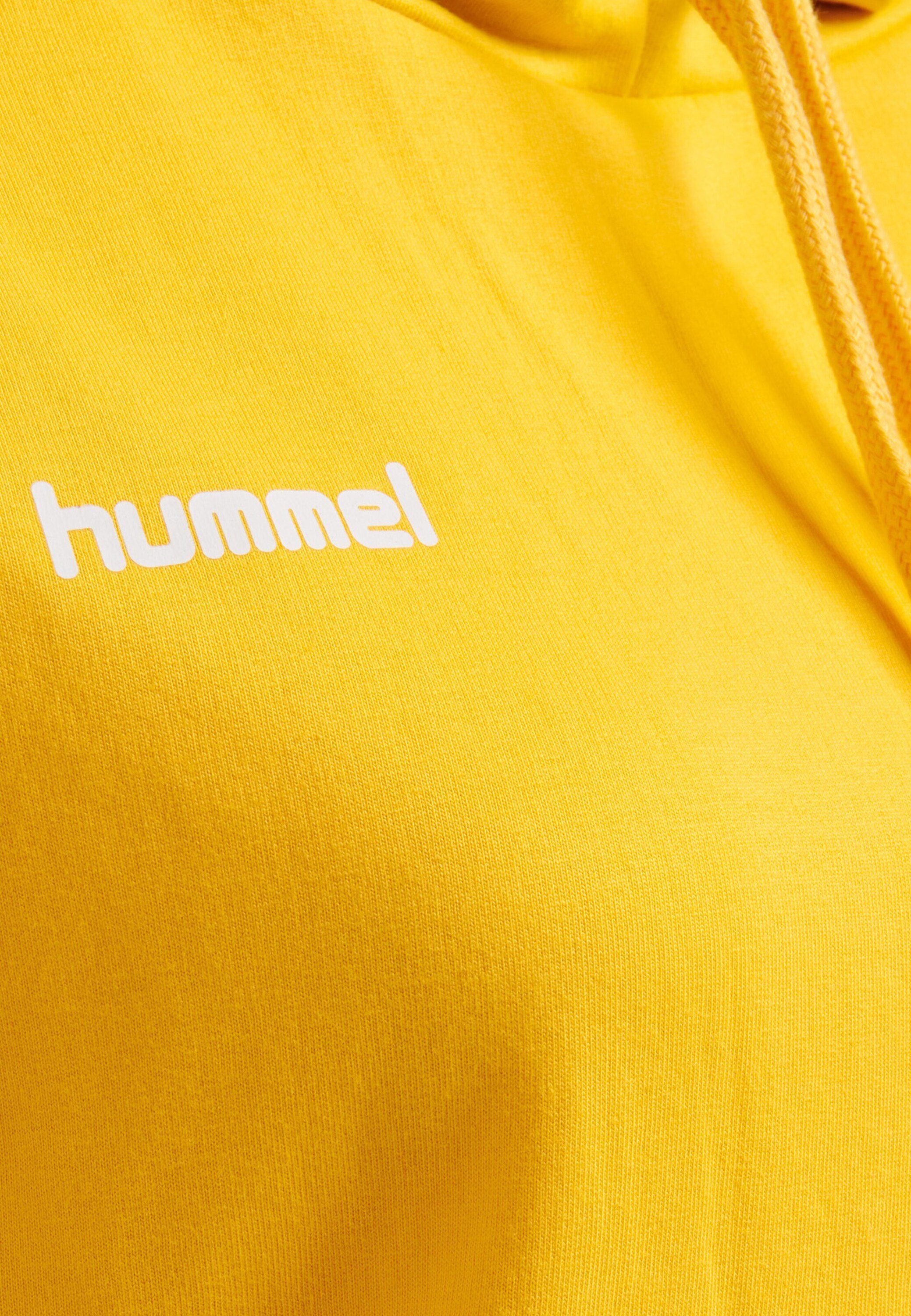 hummel Sweatshirt (1-tlg) Gelb Plain/ohne Details