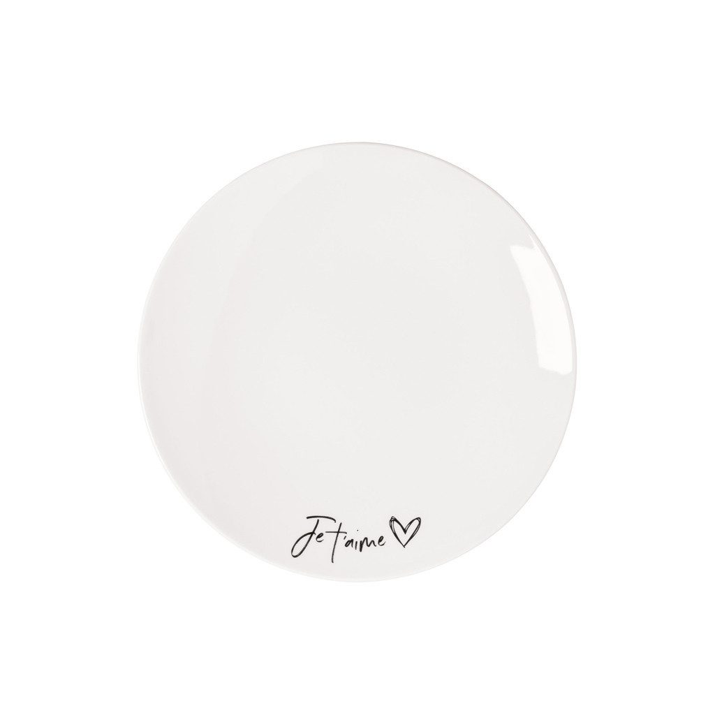Villeroy & Boch Frühstücksteller Statement Frühstücksteller Je t'aime ø 21,2 cm, (1 St)