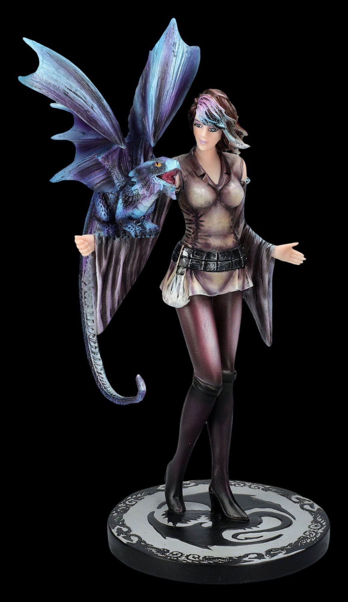 Figuren Shop GmbH Fantasy-Figur Anne Stokes Figur - Dragon Trainer - Fantasy Dekofigur Drache Deko