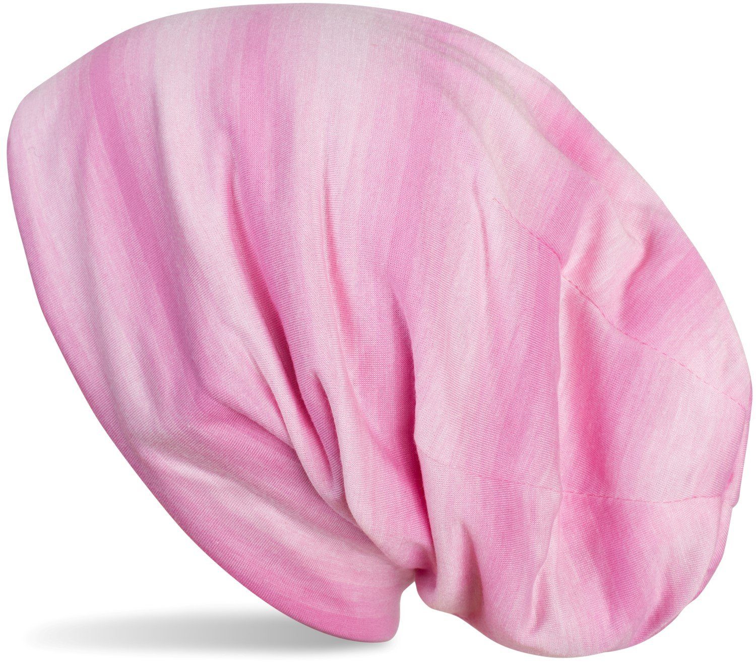 styleBREAKER Beanie (1-St) Beanie Mütze Ton in Muster Rosa Ton Farbverlauf Streifen mit