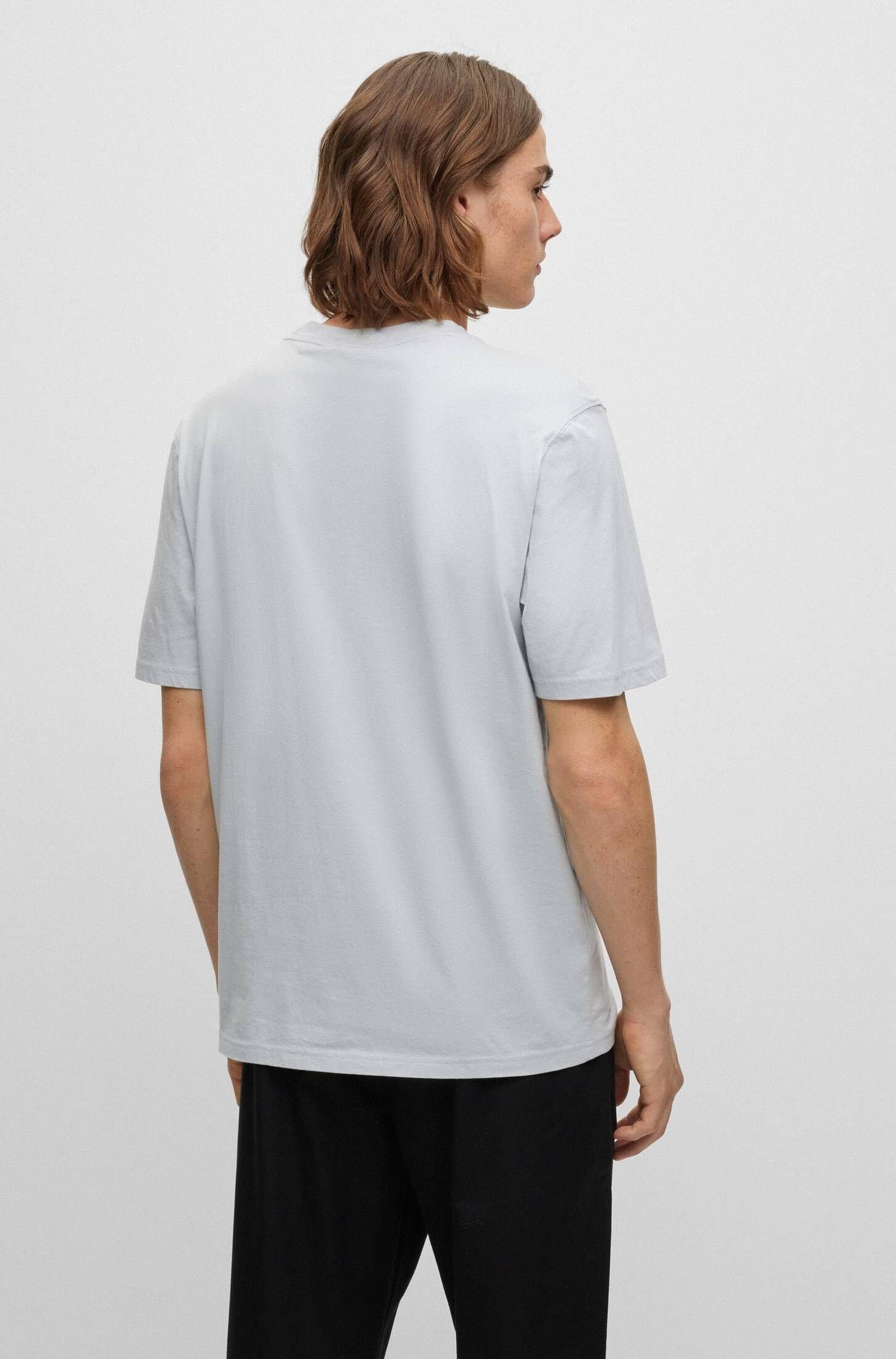 TEEMOTOR grau BOSS T-Shirt (1-tlg) T-Shirt Herren (13)