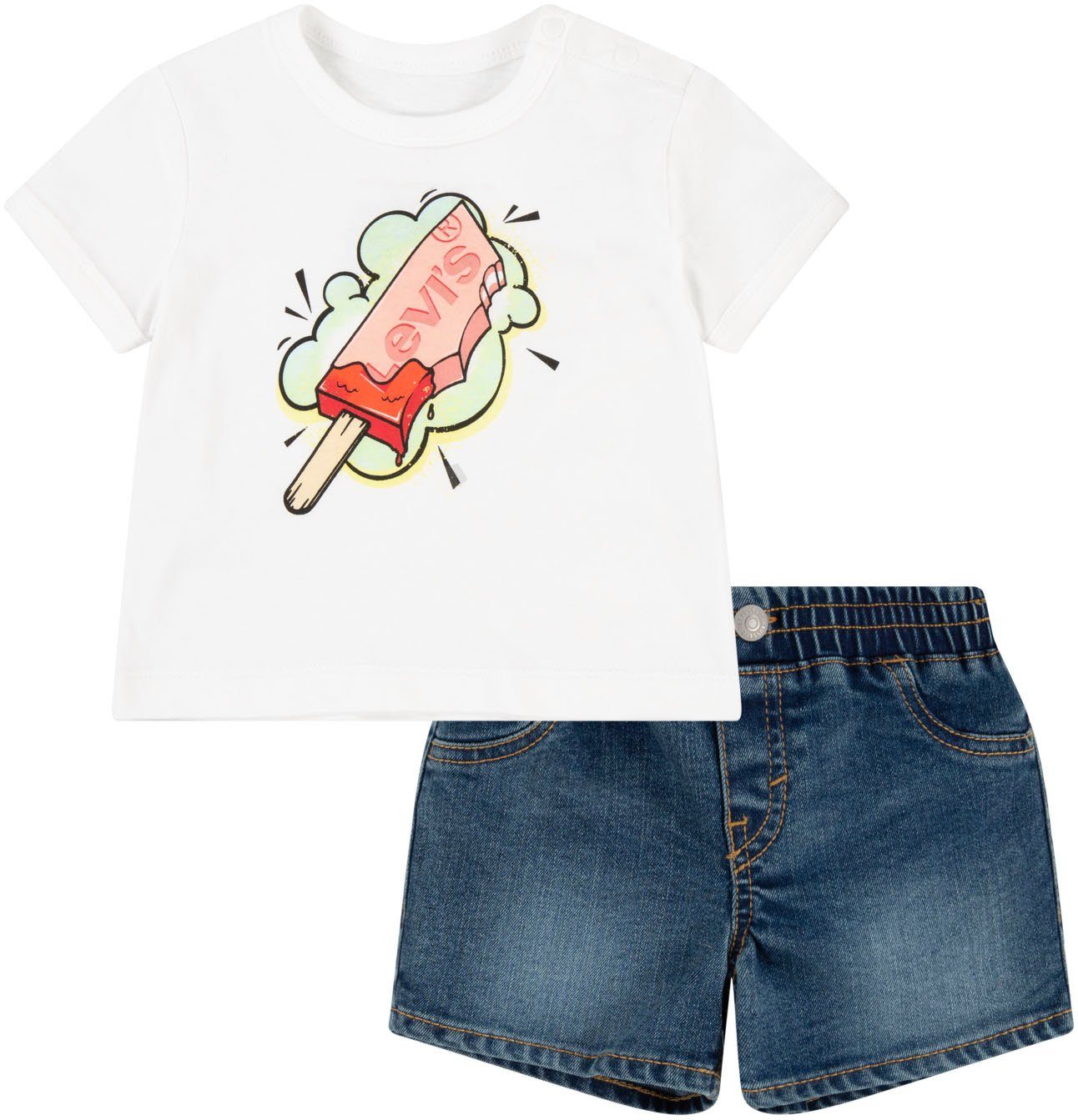 Kids Levi's® LVB LEVI'S POPSICLE SHORT SET Baby T-Shirt BOYS for & Shorts