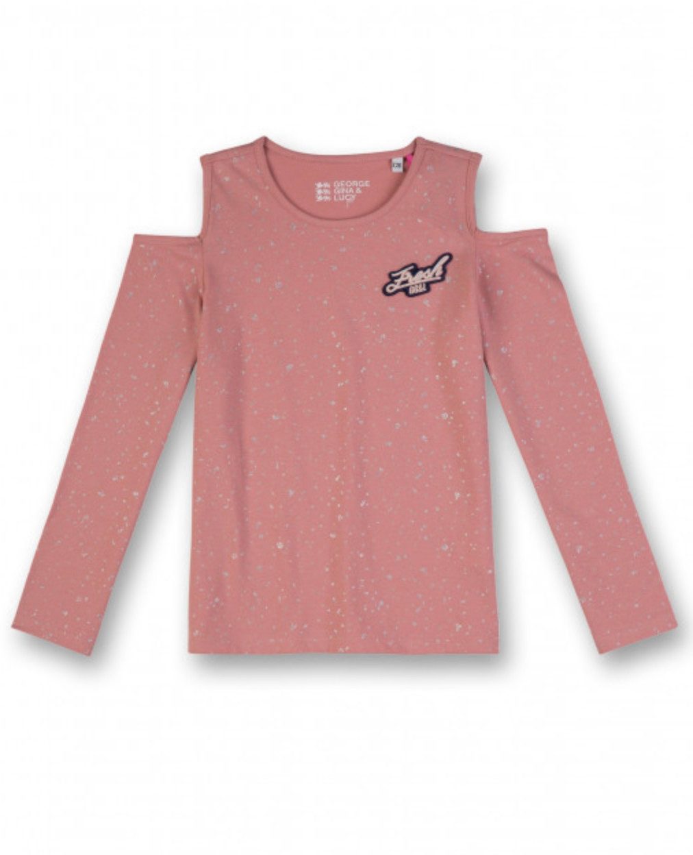 George Gina & Lucy Langarmshirt Mädchen Langarmshirt mit Cut-Out Schultern Print
