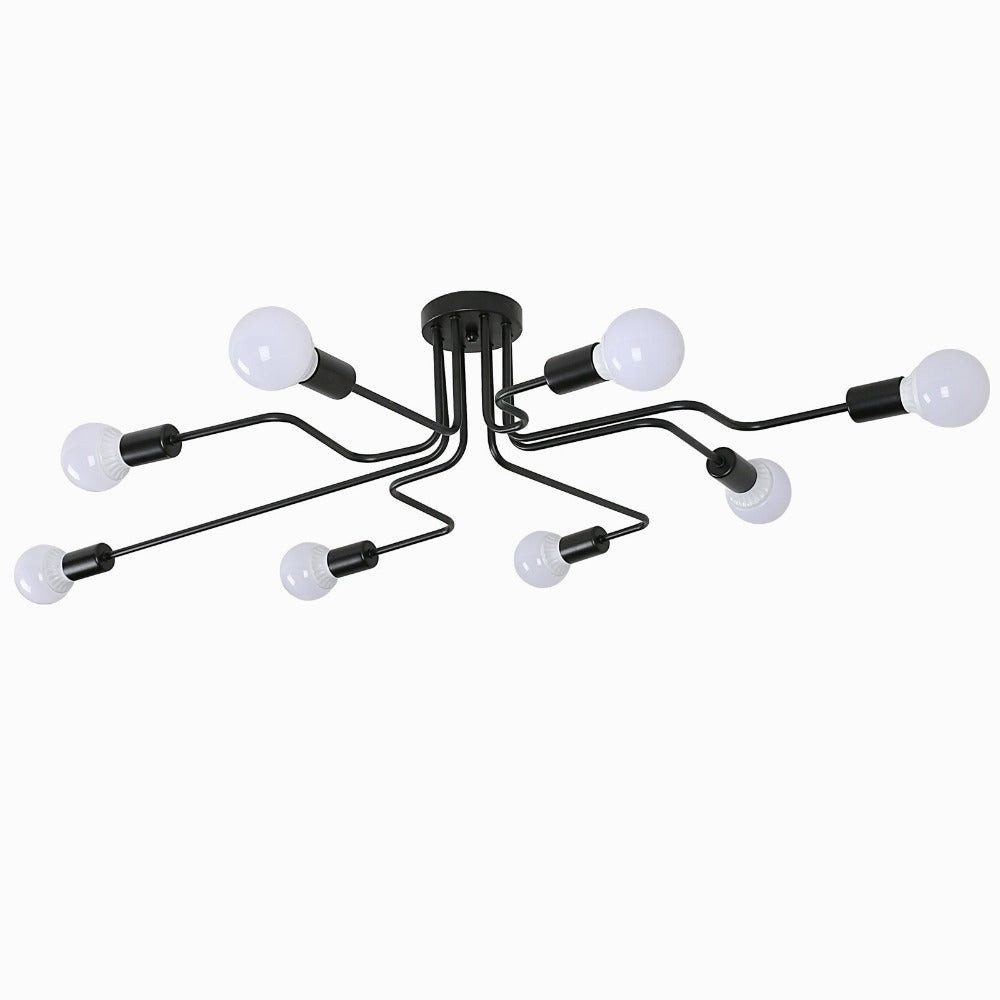 Riserva LED Deckenleuchte E27 Retro Lampe,Wohnzimmer Deckenlampe,für Flure,Dachböden