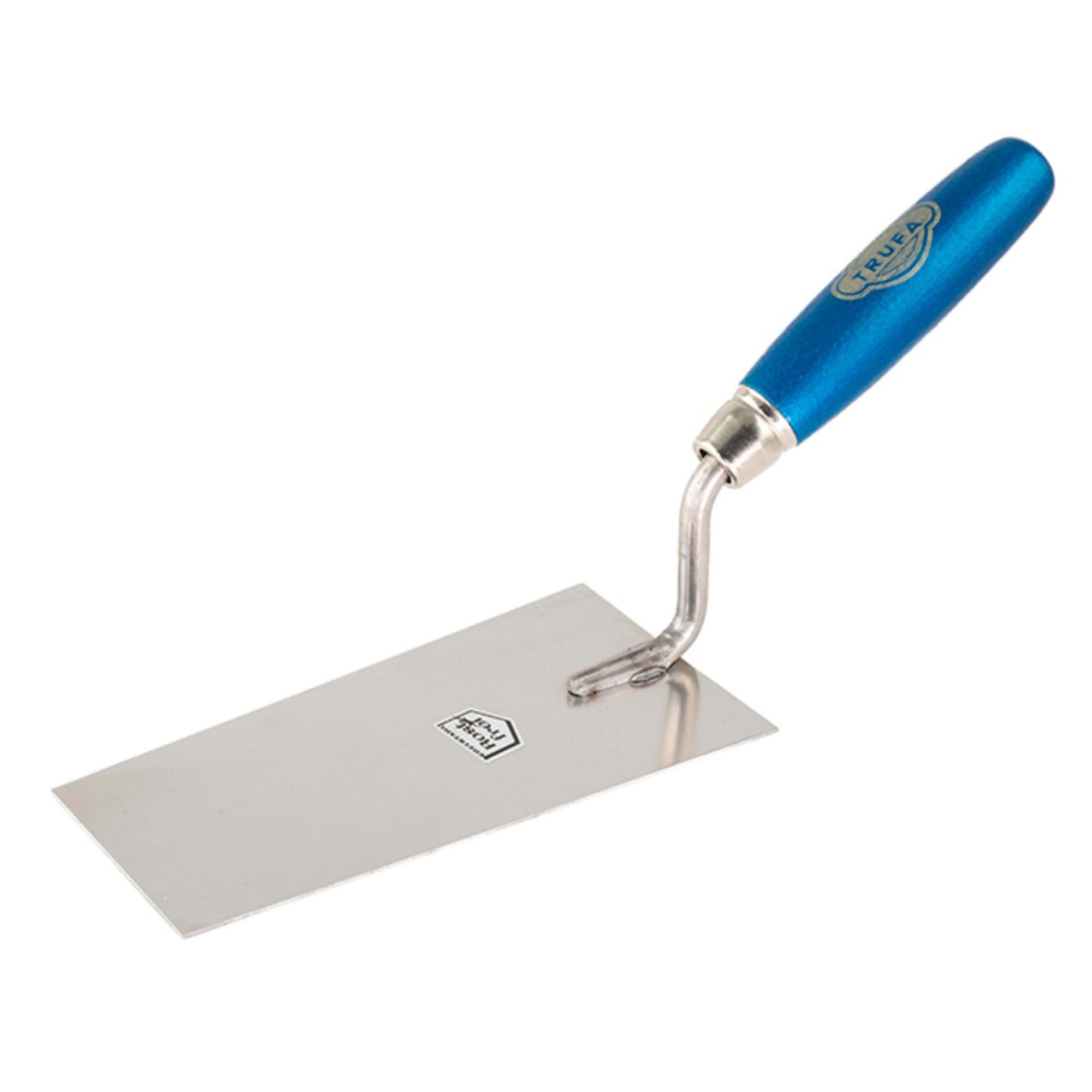 TRUFA Maurerkelle Berner Putzkelle (12 cm, blau, 1-St) Rostfrei, Holzgriff, Glätt- und Maurerarbeiten