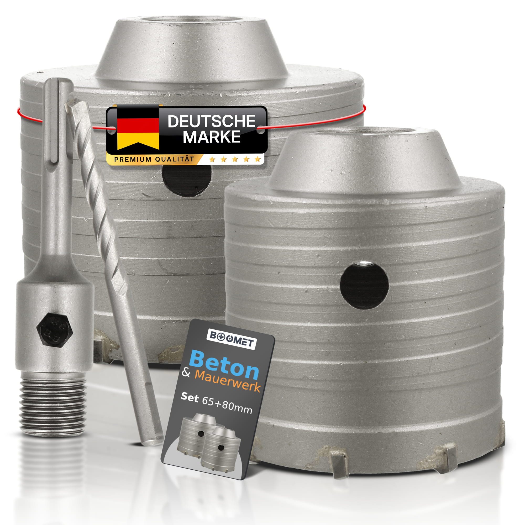 BOOMET Lochsäge Beton Lochsäge Satz, 2-tlg., Ø 65mm & 80mm, SDS-Aufnahme Bo günstig online kaufen