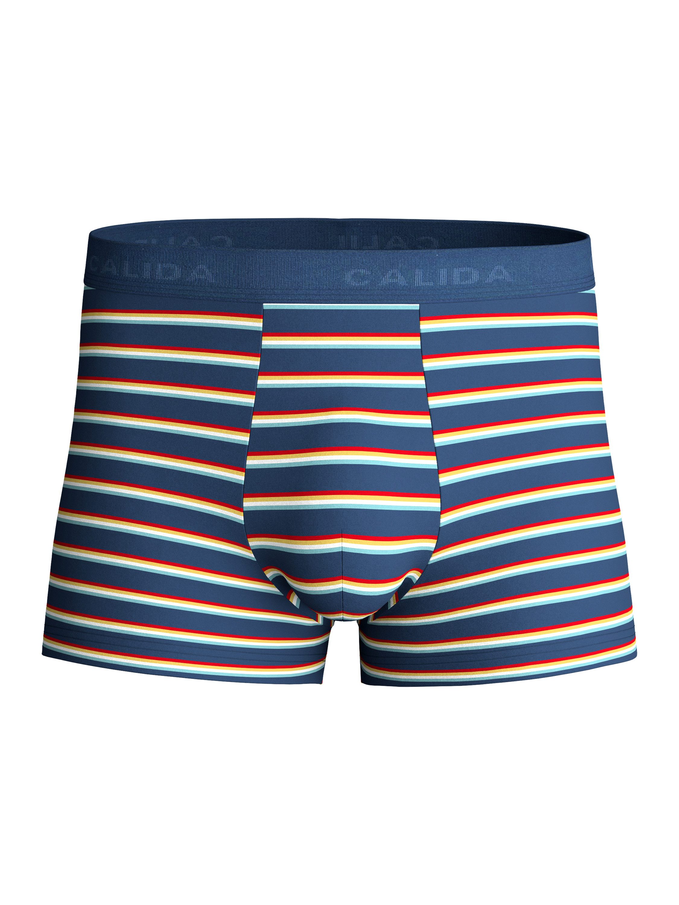 CALIDA Boxer Focus Trend Herren (1-St) kühlend, überzogener Bund, temperaturausgleichend, schnelltrocknend