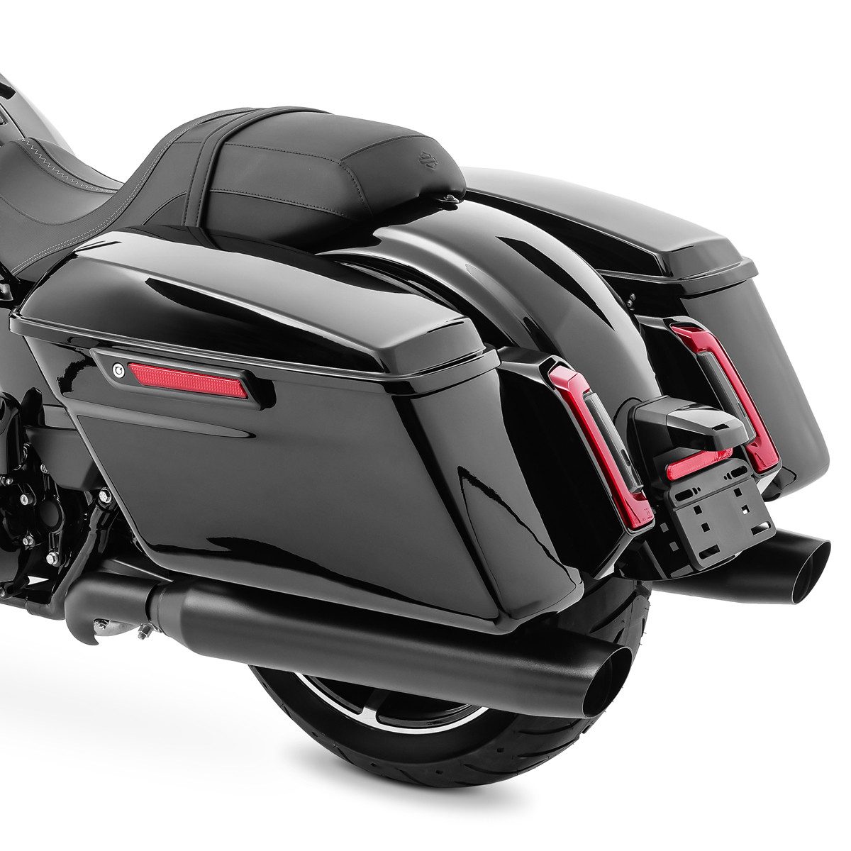 Craftride Koffer Seitenkoffer für Harley Davidson Touring Modelle 14-26 # Black Latch