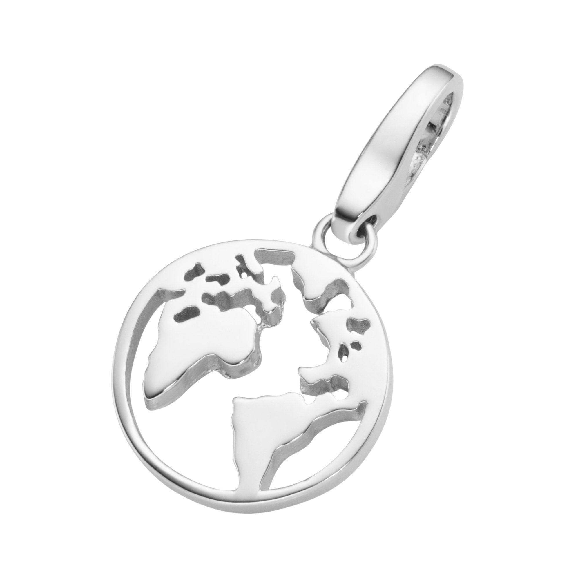 GIORGIO MARTELLO MILANO Charm-Einhänger Weltkugel, Travel, Silber 925