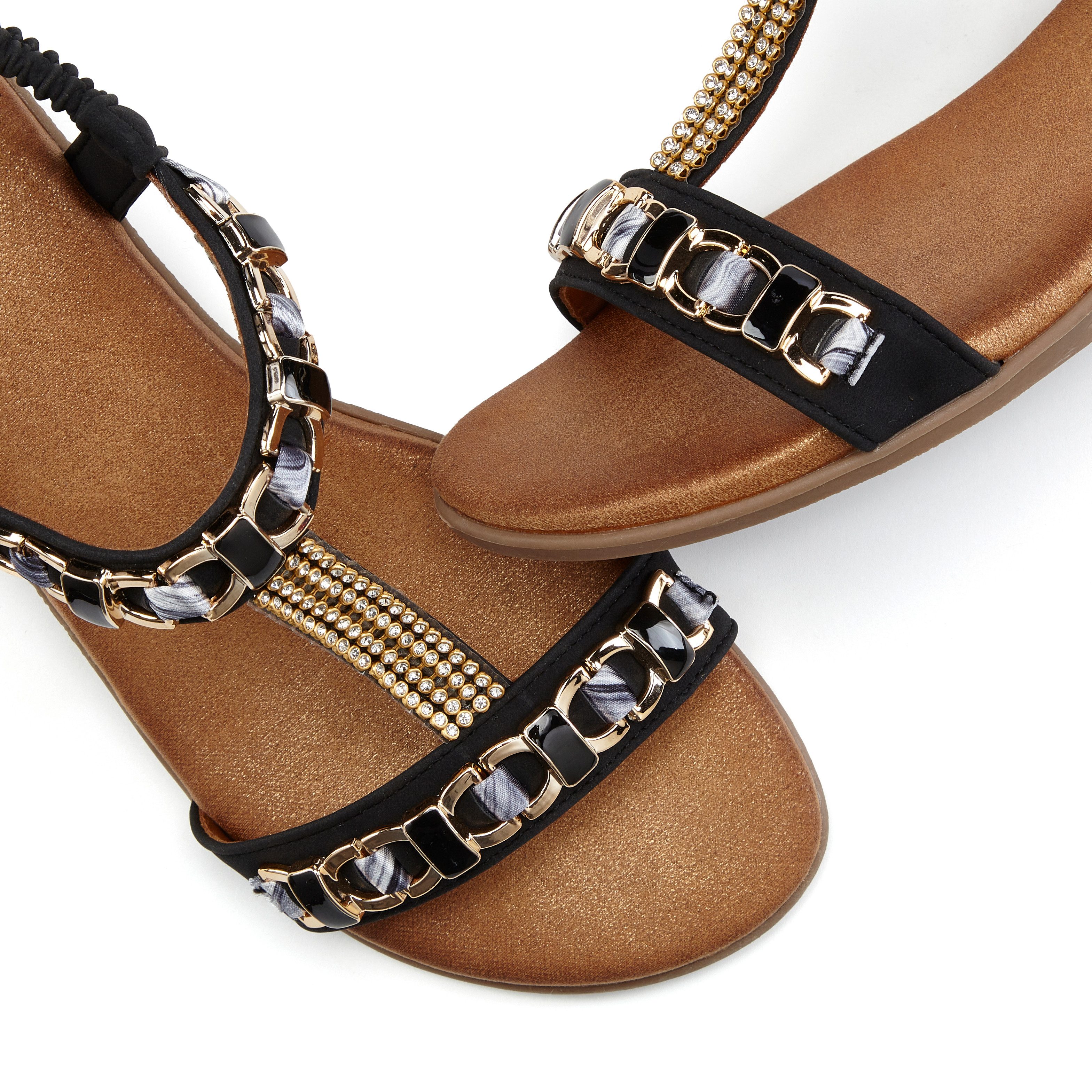 Vivance by Lascana Sommerschuh, offener Schuh, Sandale, Keilsandalette, Sandalette mit elastischen Riemchen und Keilabsatz – Bild 5 von 5