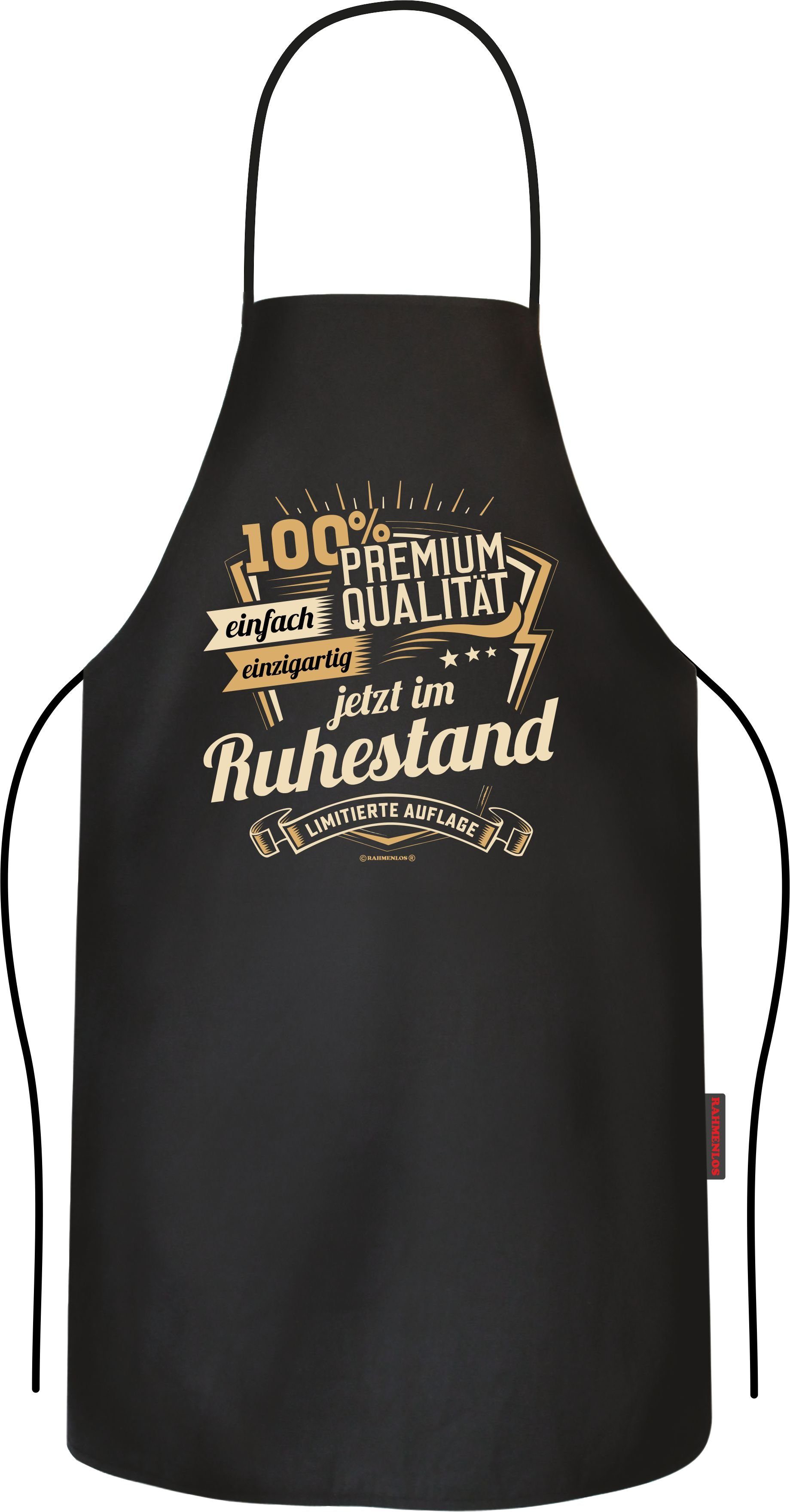Grillschürze Kochschürze Küchenschürze als Geschenk zum Ruhestand