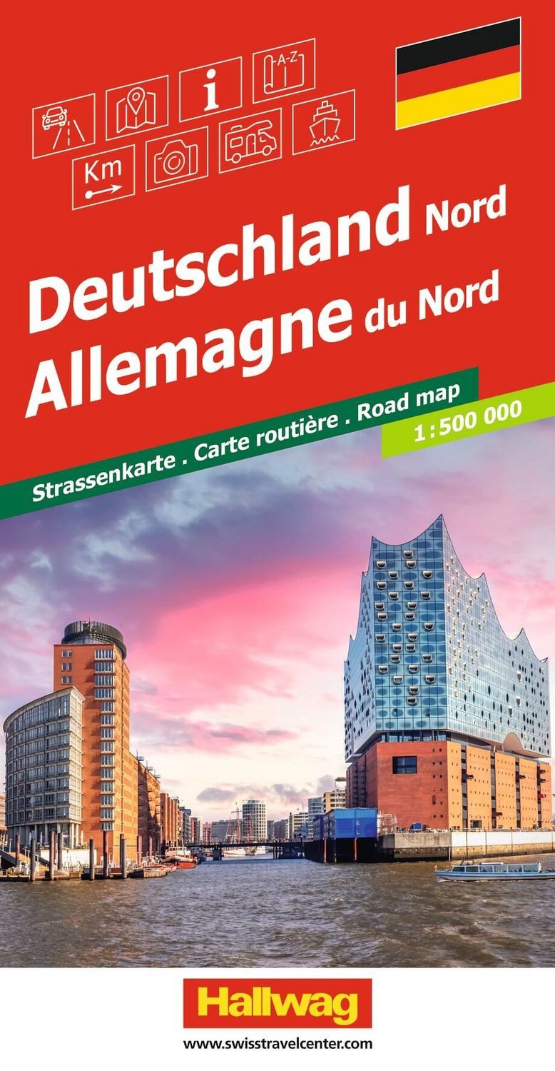 Hallwag Strassenkarte Deutschland Nord 1:500.000 / diverse