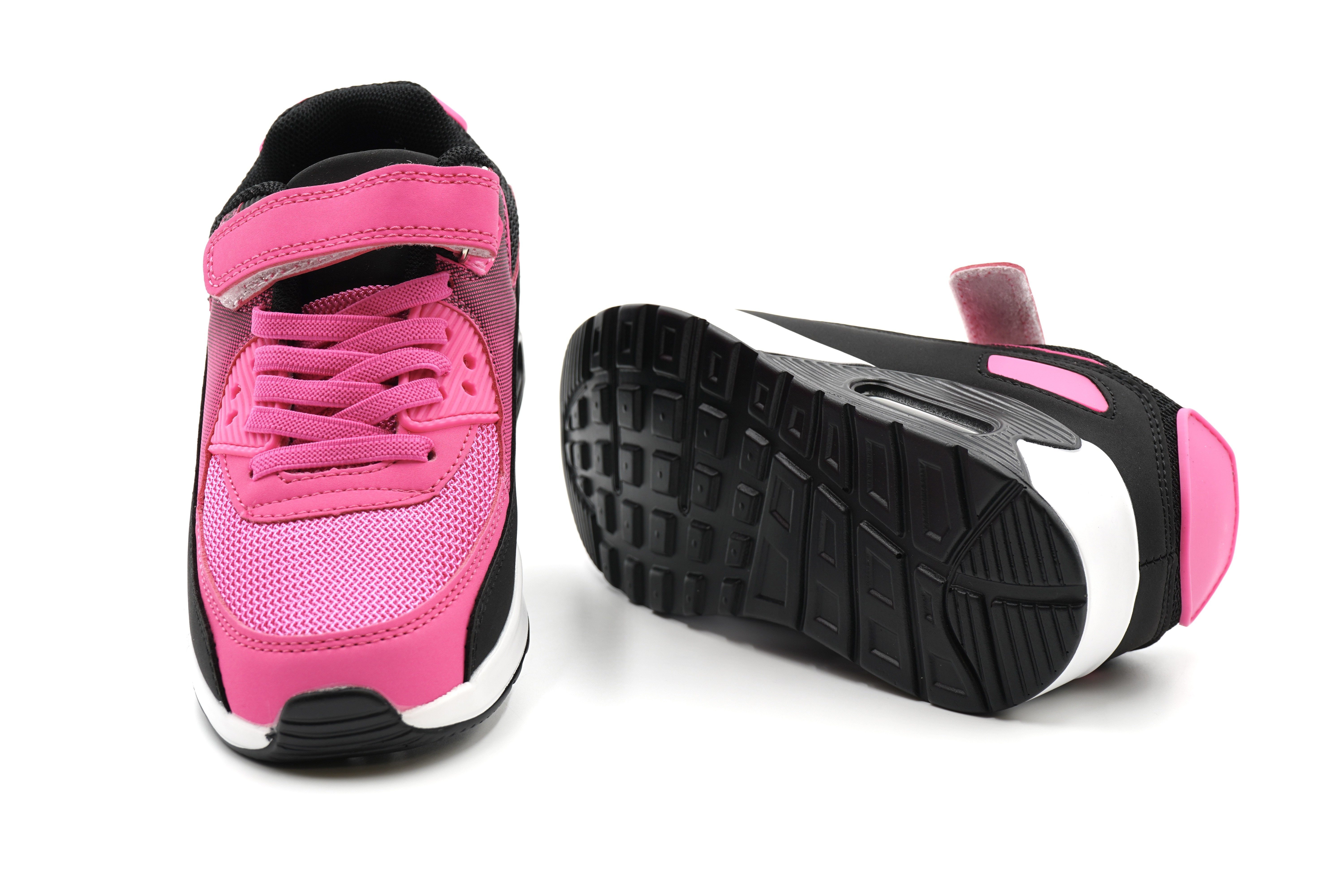 Sonderpostendiscount Kindersneaker mit Luftpolster F1001-25 Pink Sneaker