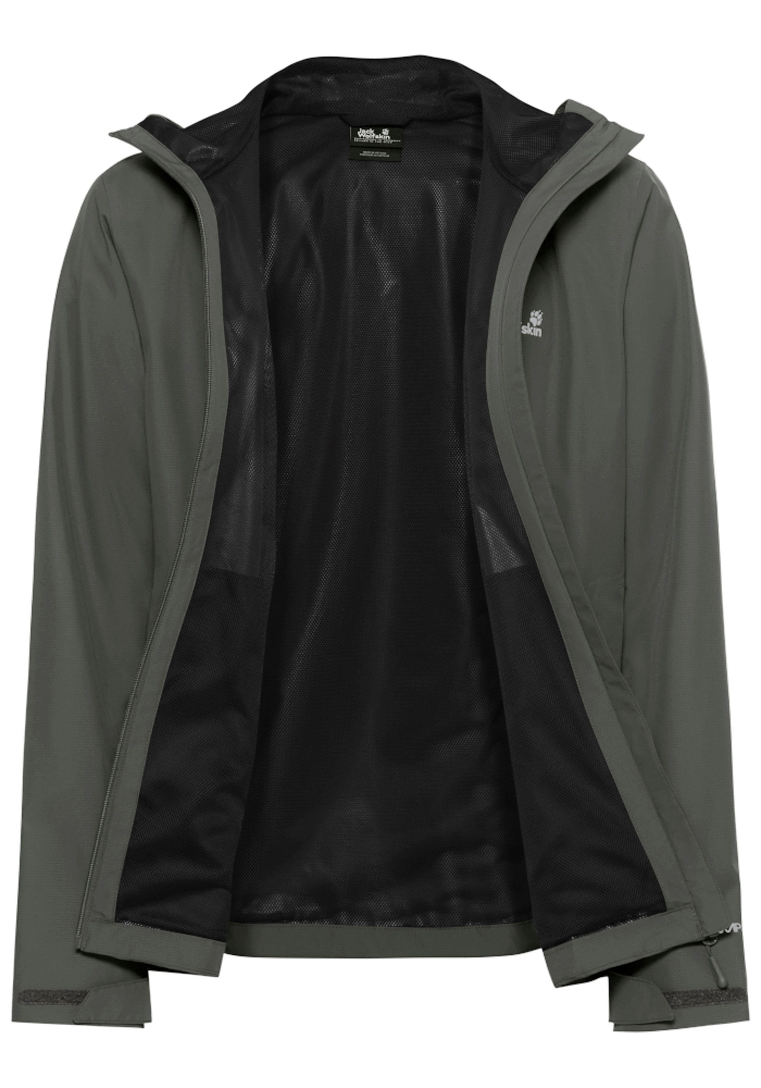 Jack Wolfskin Regenjacke OUTROVERT 2L JKT M mit Kapuze, atmungsaktiv, wasserdicht – Bild 4 von 5