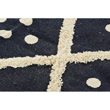 Teppich Teppich DKD Home Decor Beige Marineblau 120 x 180 x 0,7 cm, DKD Home Decor, Höhe: 21 mm