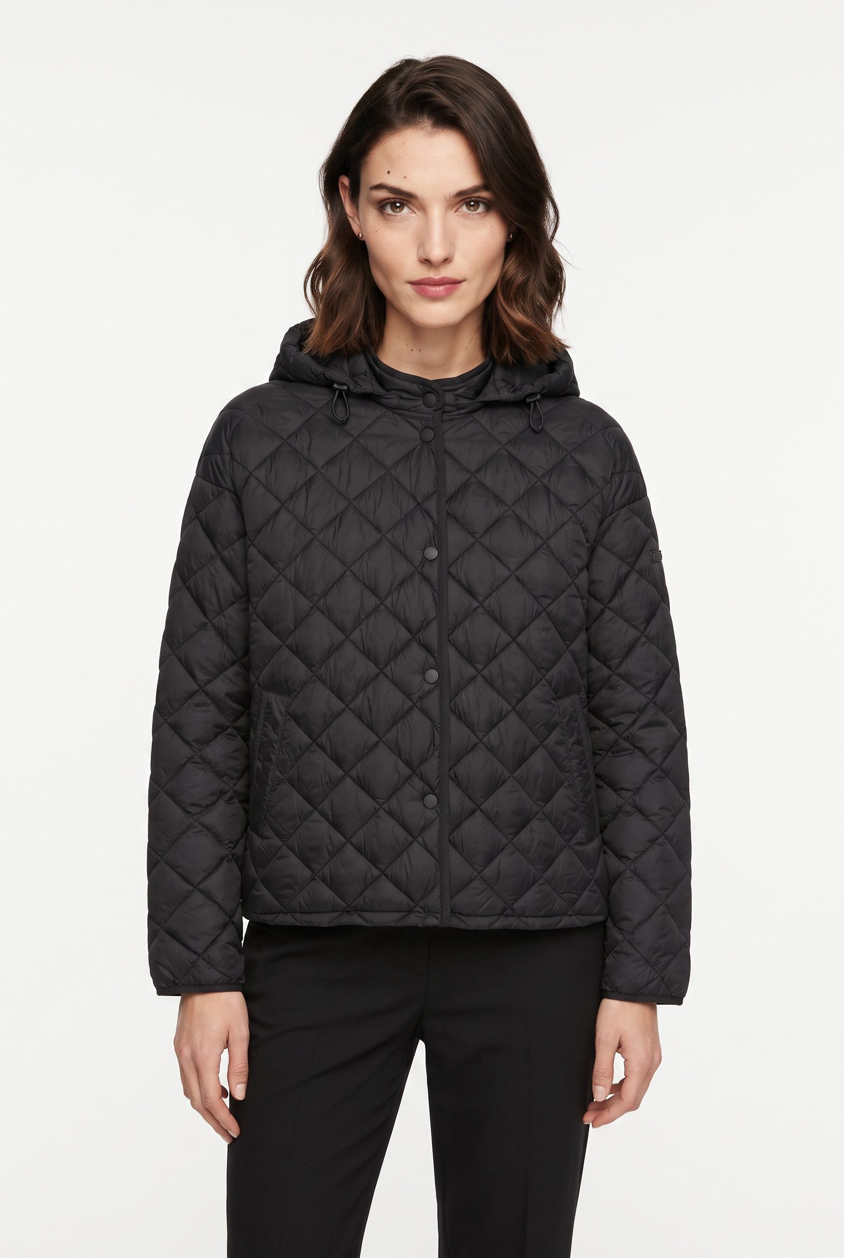Cinque Steppjacke CIPHIL mit abnehmbarer Kapuze, Oversize Fit, leicht wärmend