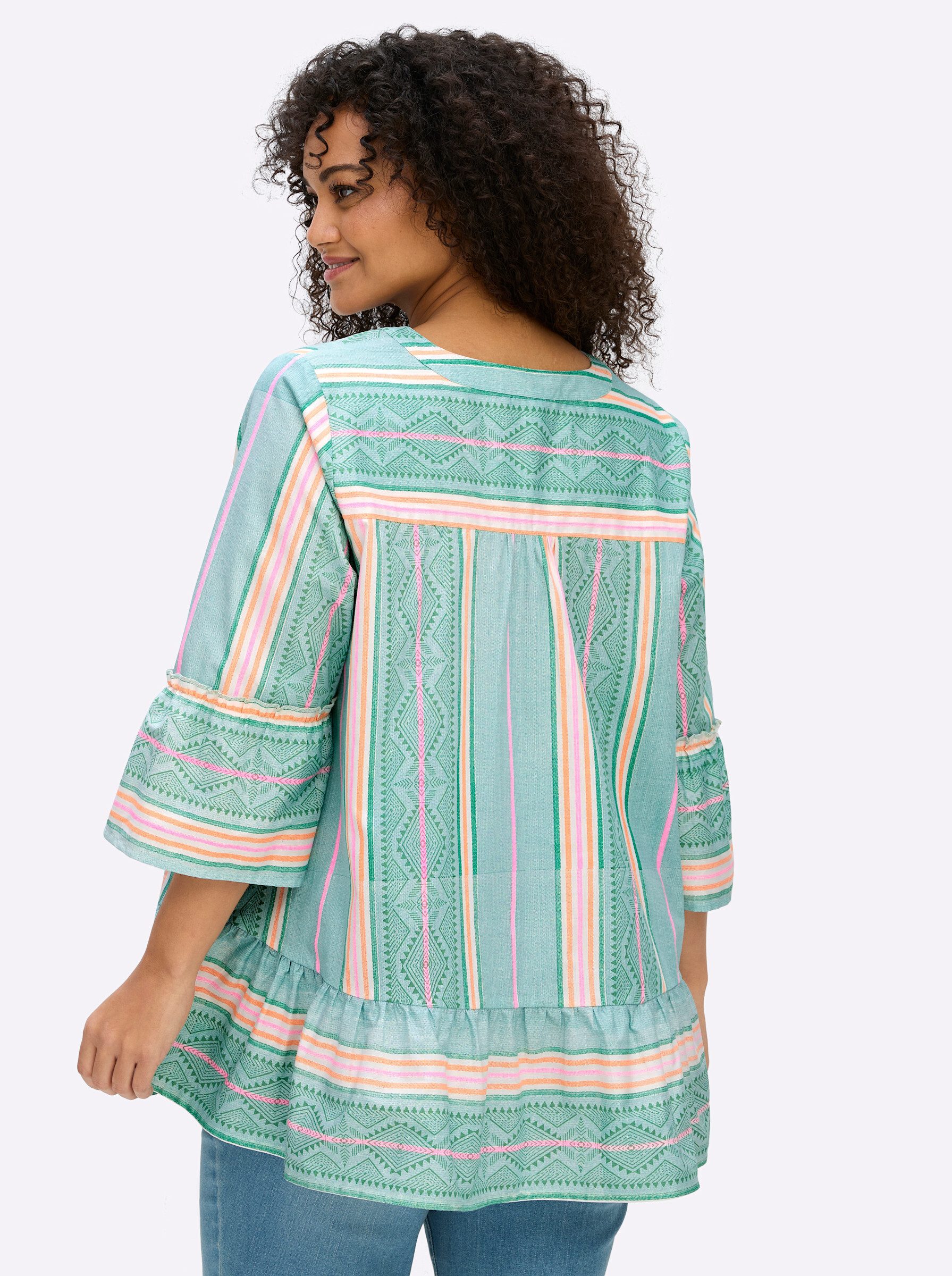 sheego by Joe Browns Klassische Bluse Tunika 3/4-Arm