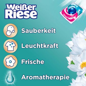 Weißer Riese Universal Trio-Caps Vollwaschmittel (Spar-Pack, [120-St. Aromatherapie Floral Sensation mit Lotus, mit intensivem Dufterlebnis)