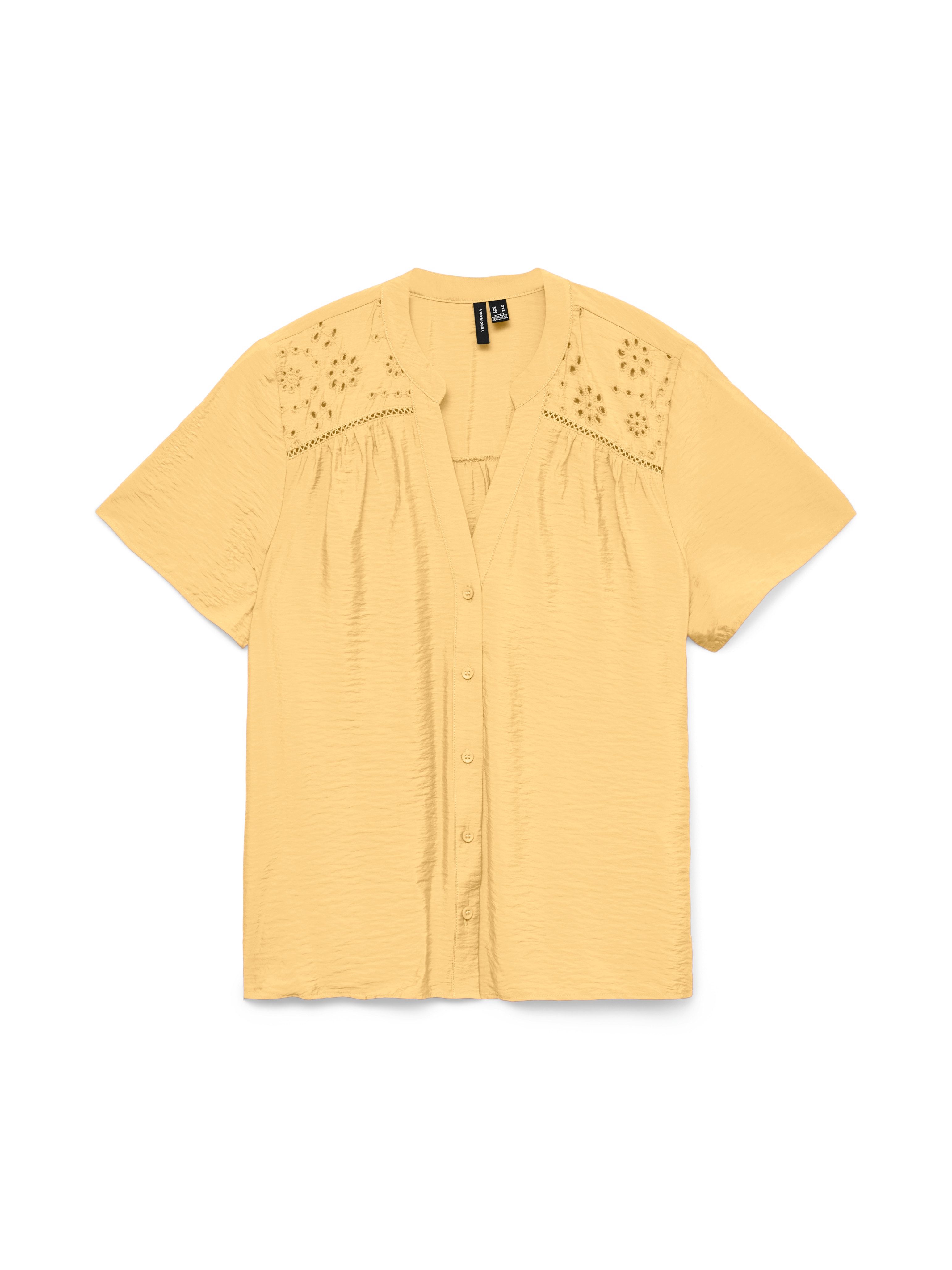 Vero Moda Kurzarmbluse VMJOSIE SS EMB TOP WVN Viskosemischung günstig online kaufen