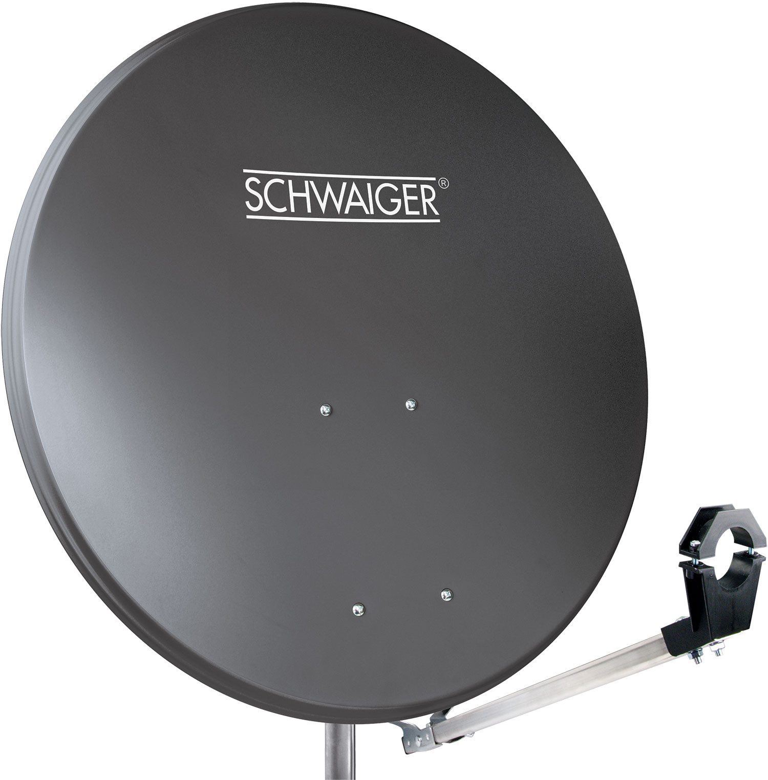 Schwaiger SPI2080 018 Sat-Spiegel (73 cm, Aluminium, anthrazit)