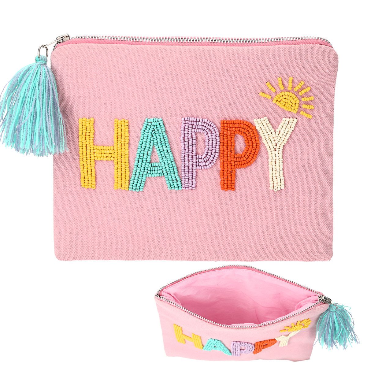 Depesche Kosmetiktasche DEPESCHE TOPModel Kosmetiktasche JUISY mit Perlenstickerei