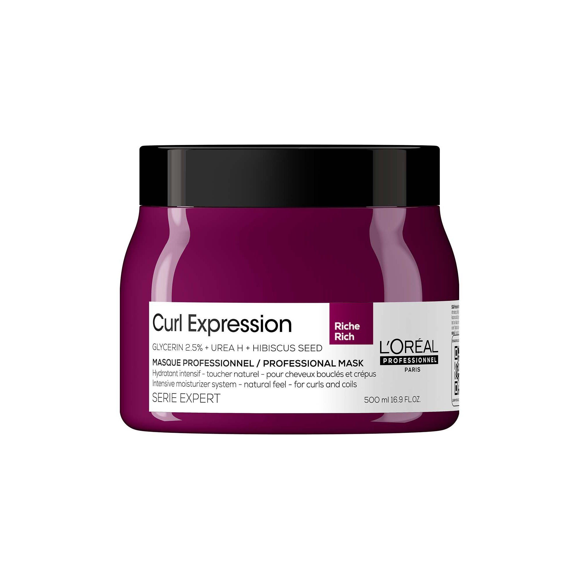 L'ORÉAL PROFESSIONNEL PARIS Haarkur L'Oréal Curl Expression Intensive Moisturizer RICH Mask 500 ml Lockenp, 1-tlg., Professionelle Salon Pflege