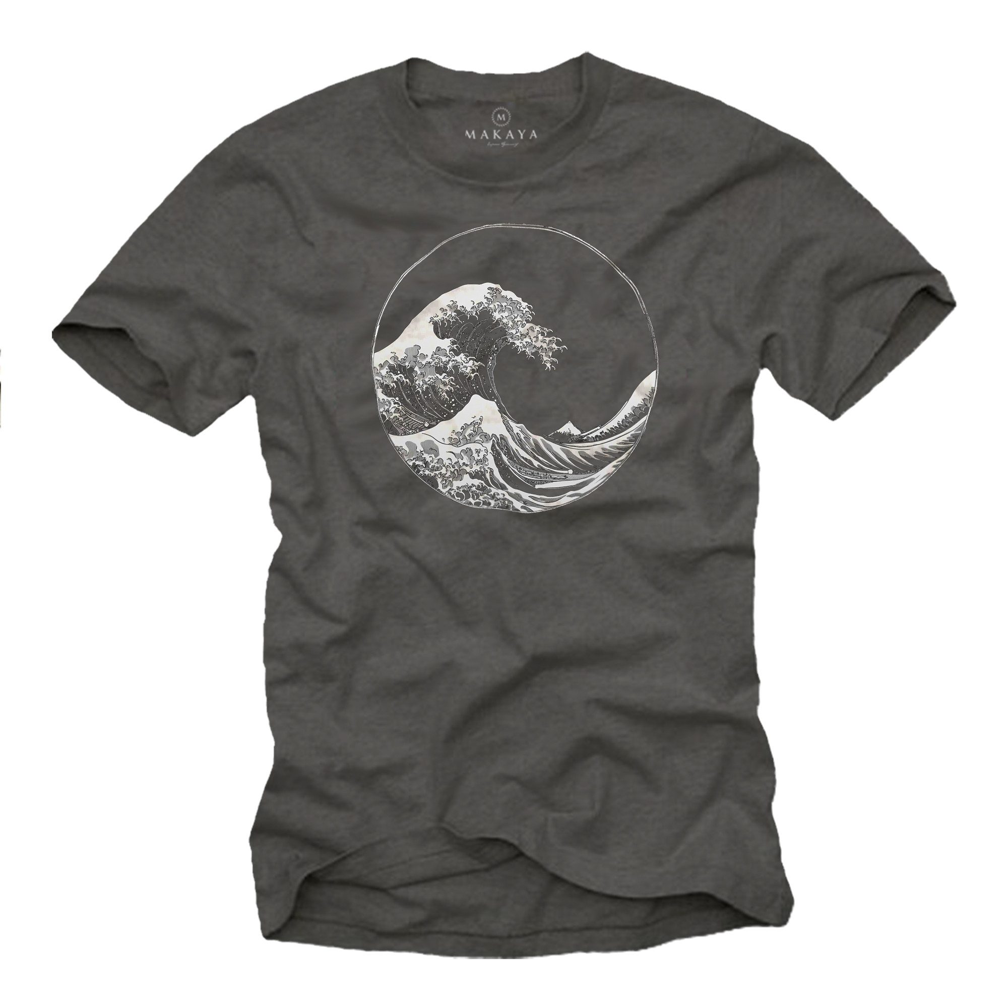 T-Shirt Männershirt mit Wellenmotiv – Cooles Surfdesign für Wassersport