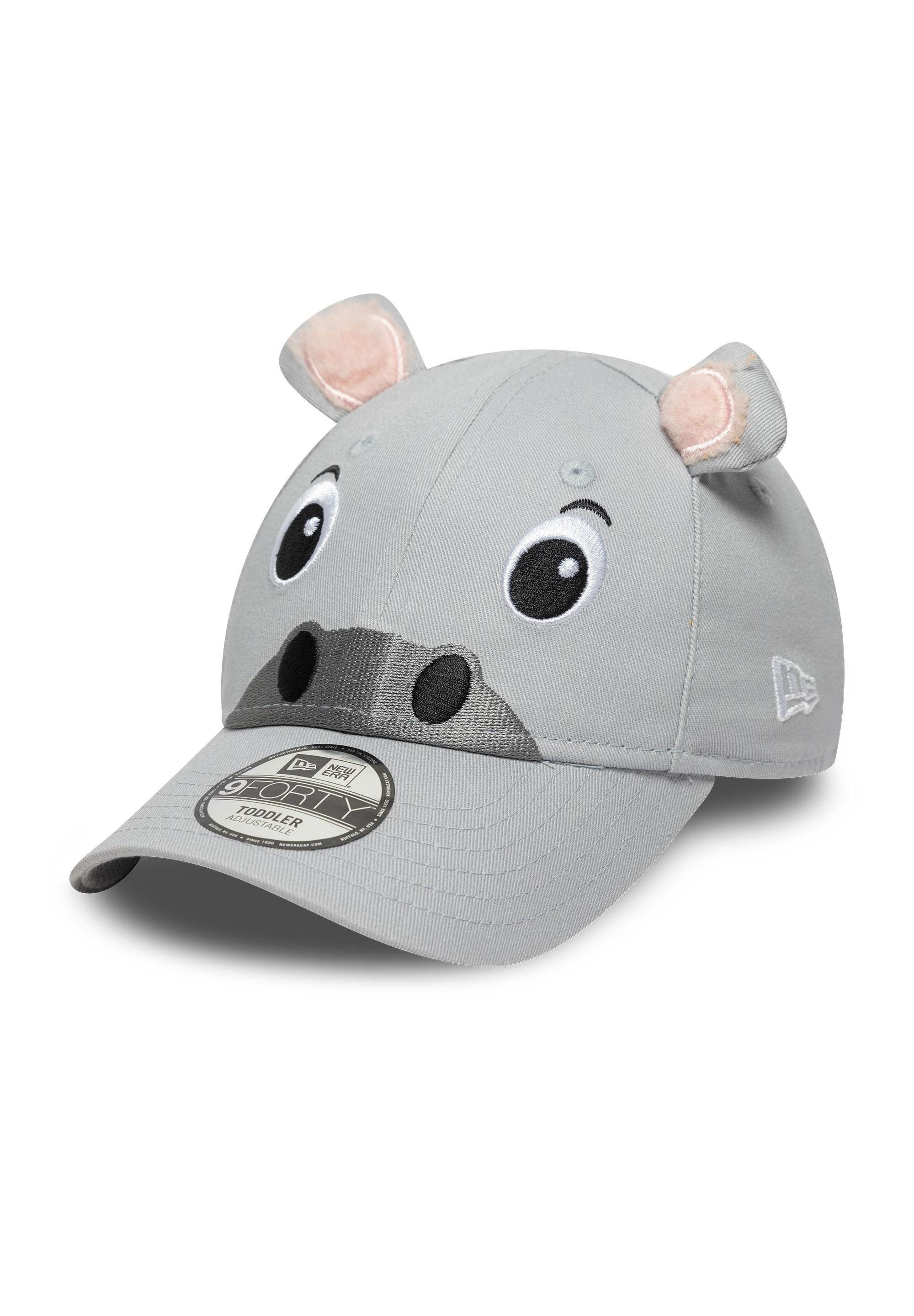 Baseball Cap Nilpferd Animal Toddler 9Forty Cap New Era Grau