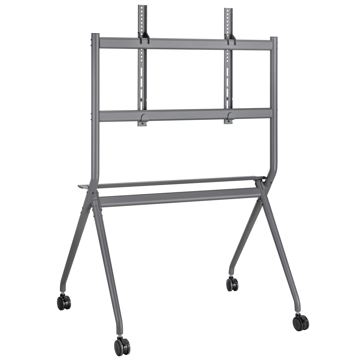 Maclean TV-Ständer MC-977 Mobiler TV-Ständer mit Ablage 50–86", (bis 86,00 Zoll, VESA 200x200 bis 800x600 mm, 120 kg, Ablage, Rollen) – Bild 4 von 5