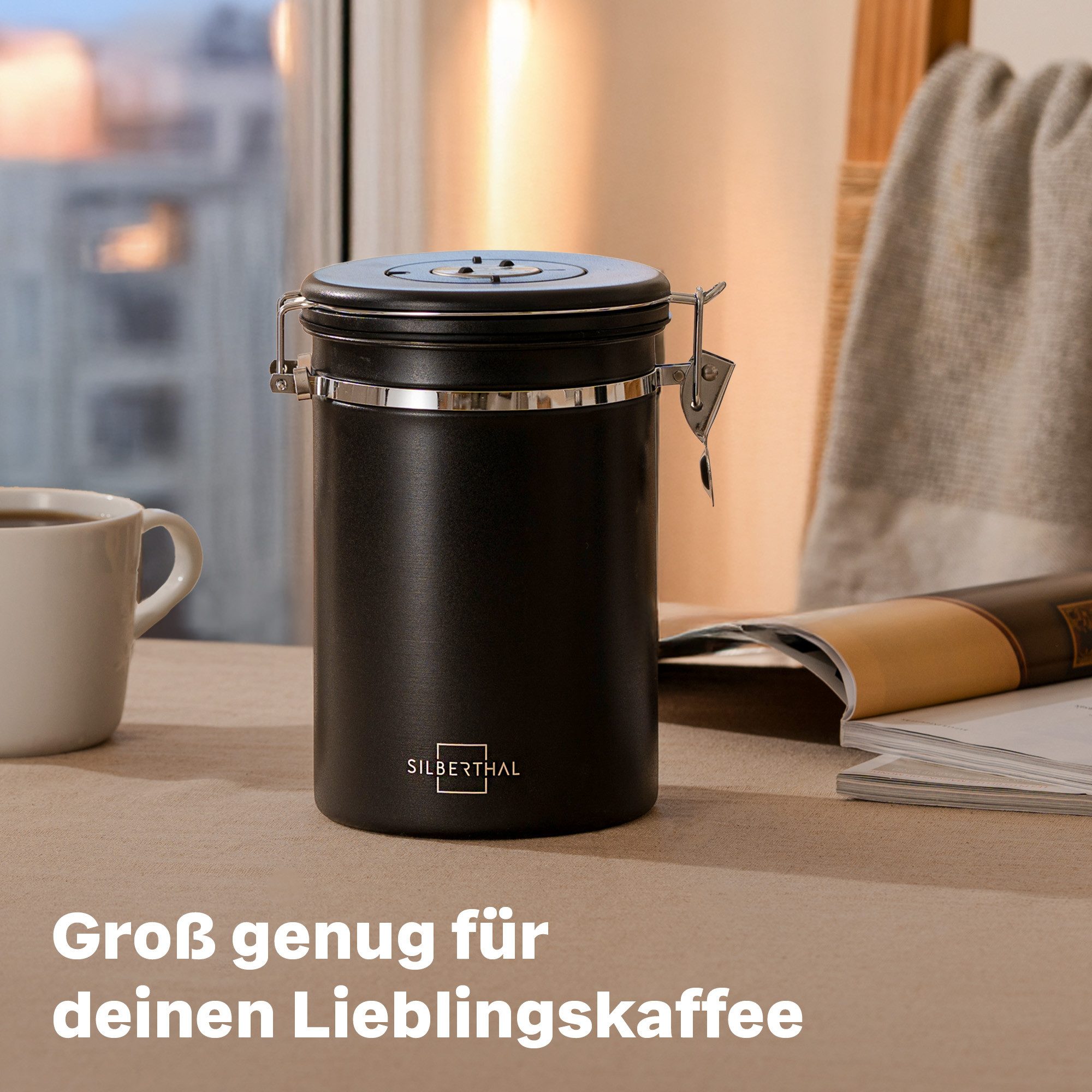 SILBERTHAL Kaffeedose 500g luftdicht, Edelstahl, (1-tlg)