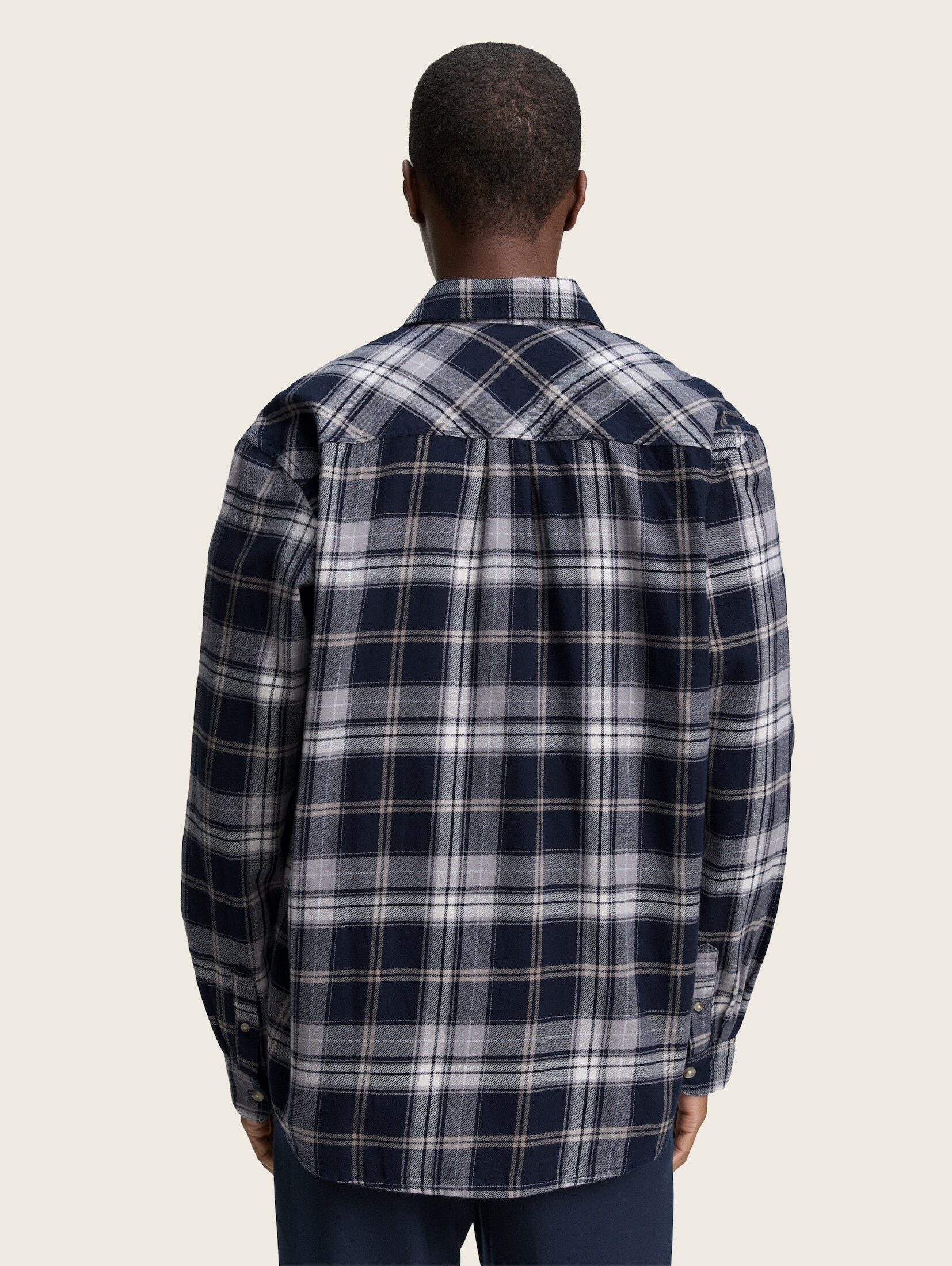 TOM TAILOR Denim Langarmhemd Blusen & Shirts Relaxed Fit Hemd mit Karomuster