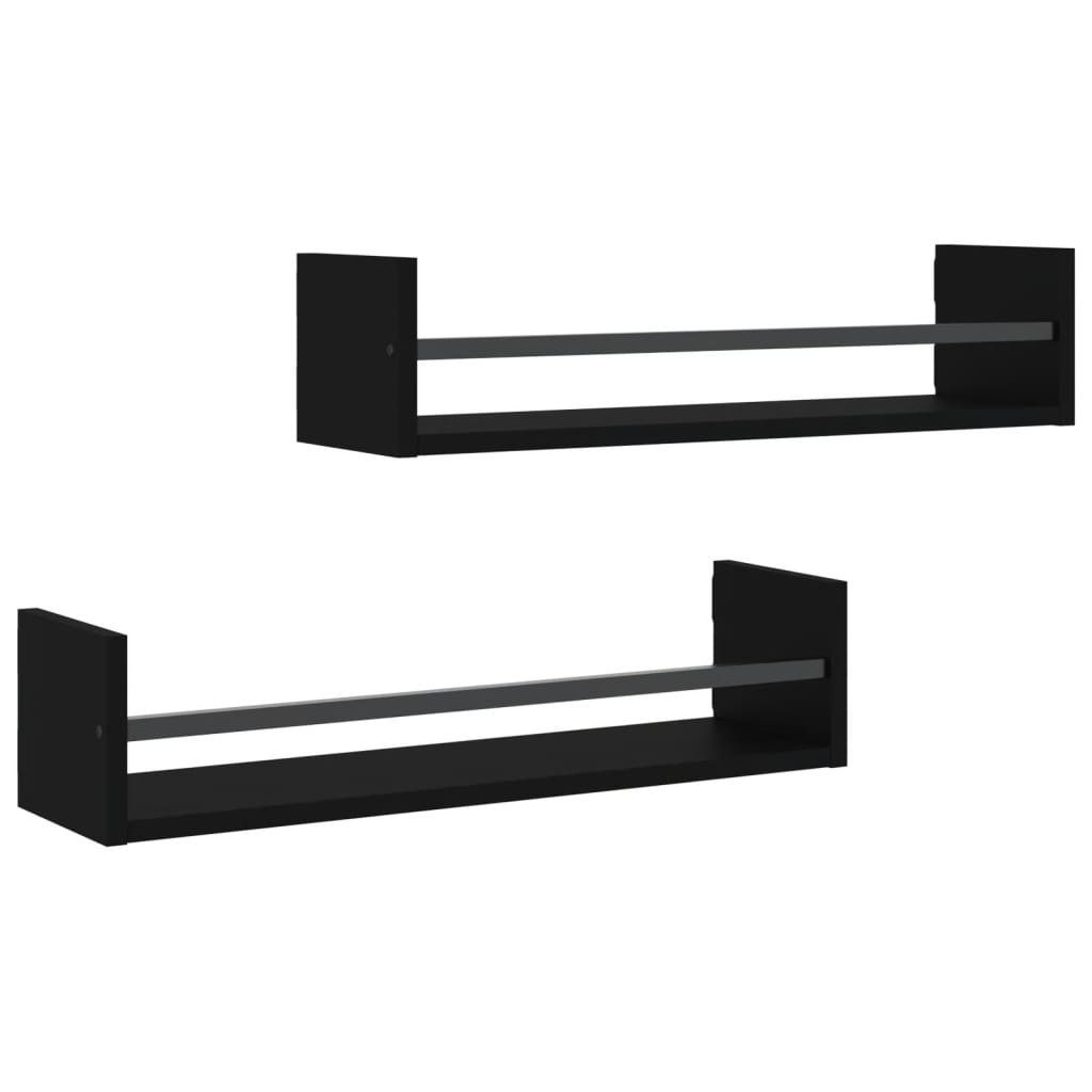 vidaXL Regal, Wandregale mit Stangen 2 günstig online kaufen