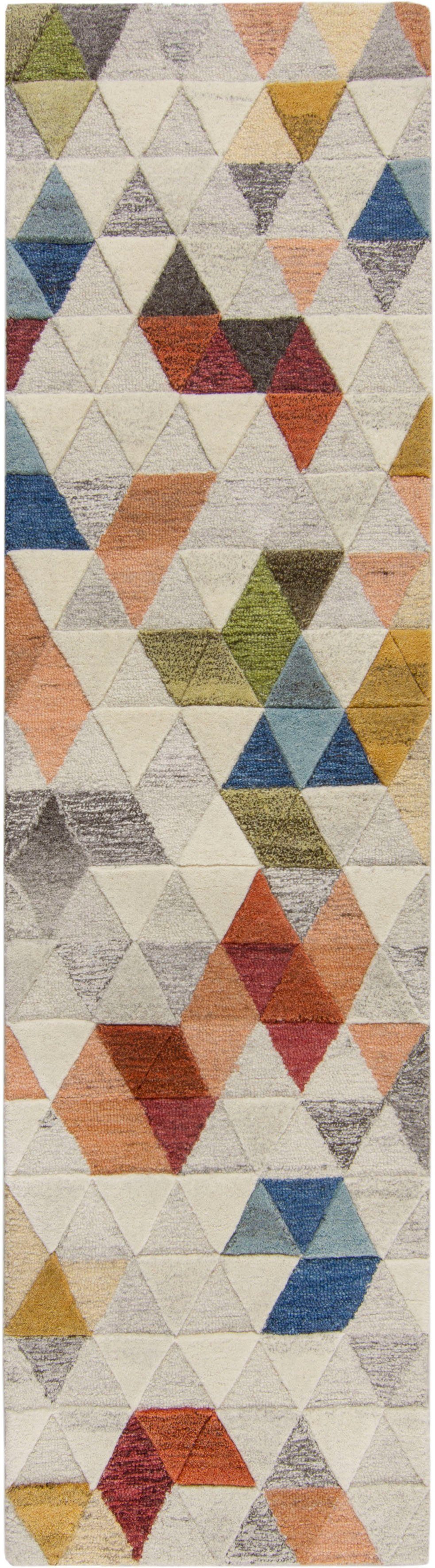 Läufer Amari, FLAIR RUGS, rechteckig, Höhe: 10 mm, Wollläufer Multi