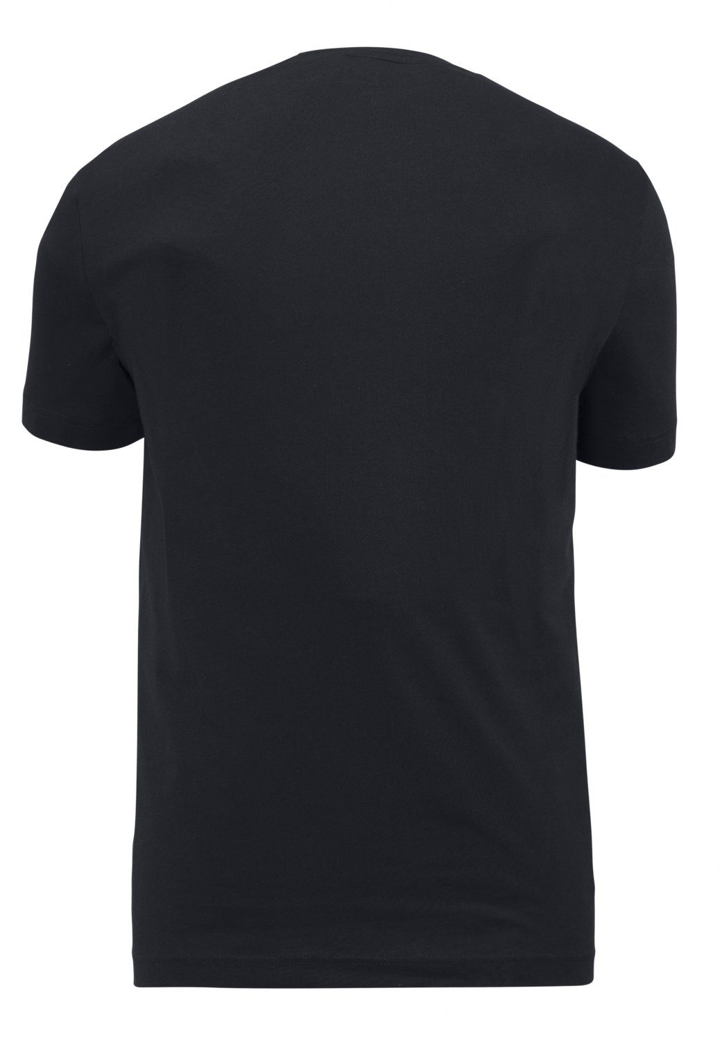 schwarz basic V-Neck Lacoste T-Shirt TH2036 T-Shirt (1-tlg)
