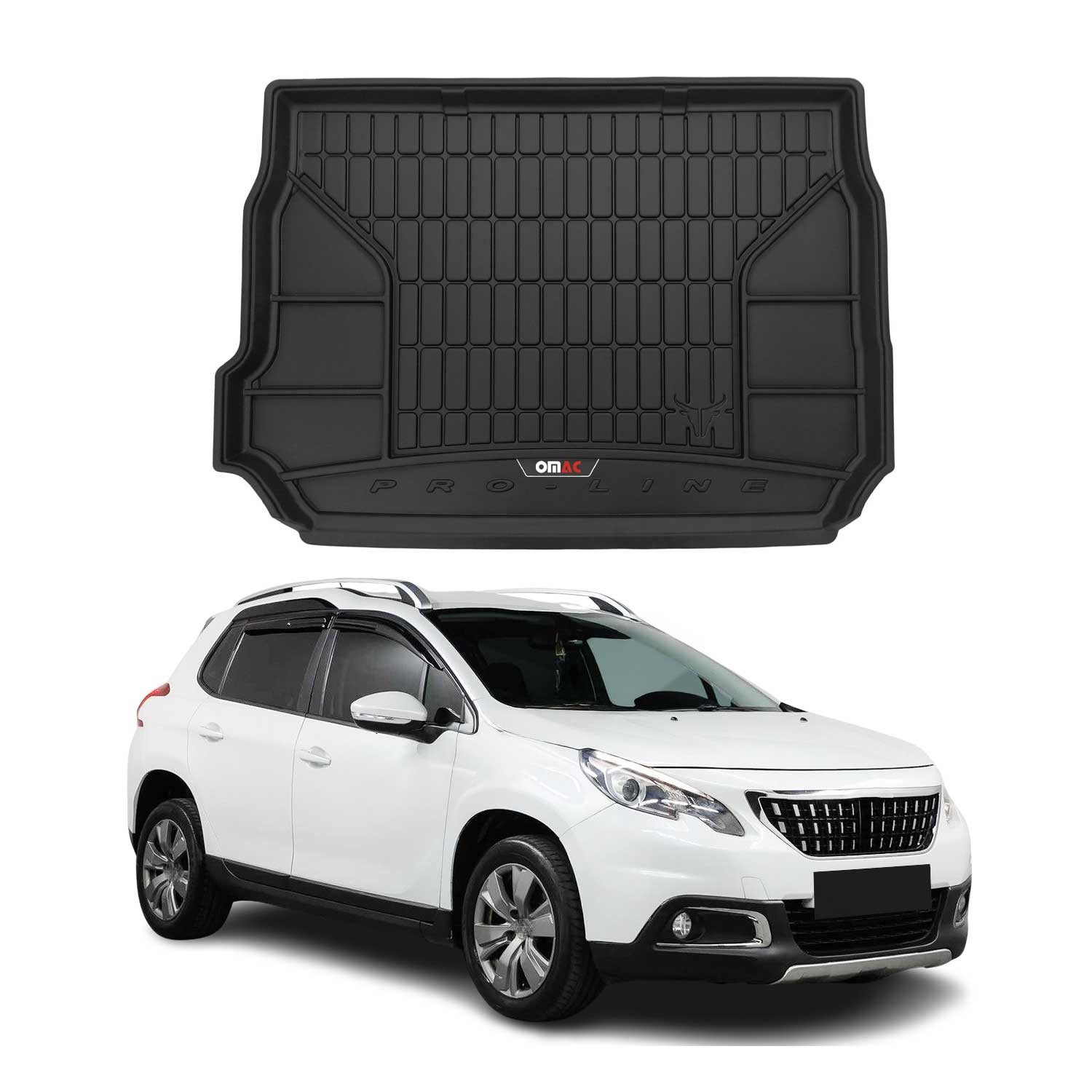 Kofferraummatte OMAC Kofferraumwanne für Peugeot 2008 2013-2019 TPE Schwarz