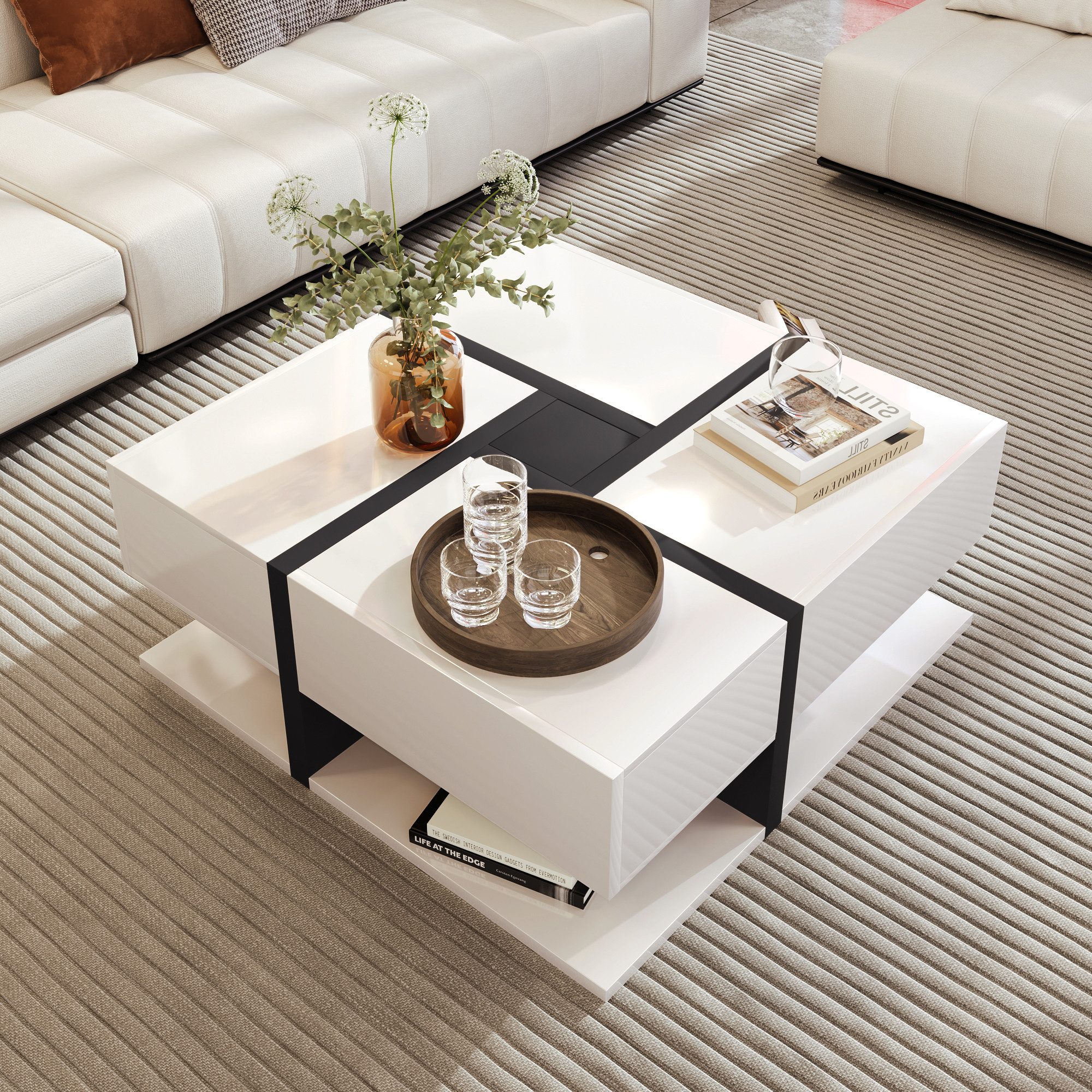 HAUSS SPOLE Couchtisch Couchtisch Holztisch Moderner günstig online kaufen