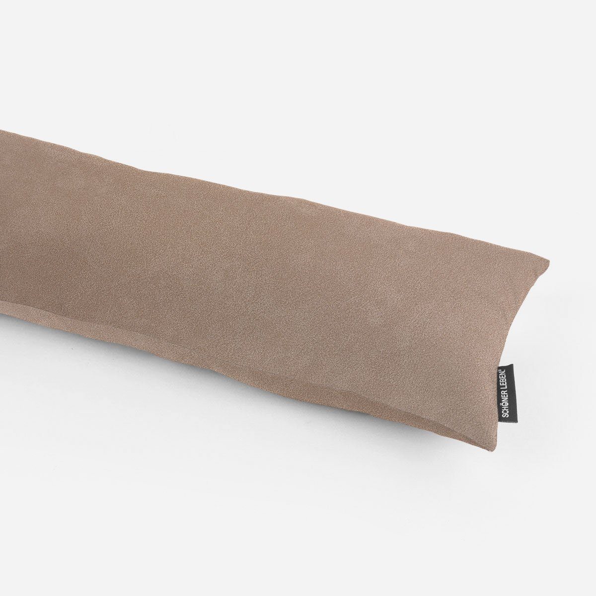 SCHÖNER LEBEN. Zugluftstopper SCHÖNER LEBEN. Zugluftstopper Kunstleder Dust uni hellbraun, handmade