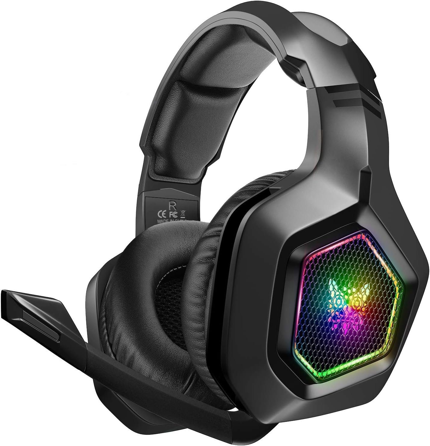 DIZA100 Gaming-Headset (ONIKUMA Gaming Kopfhörer, Gamer Headset mit Mikrofon & RGB-Licht Kopfhörer 3.5mm Surround Sound) | Kopfhörer