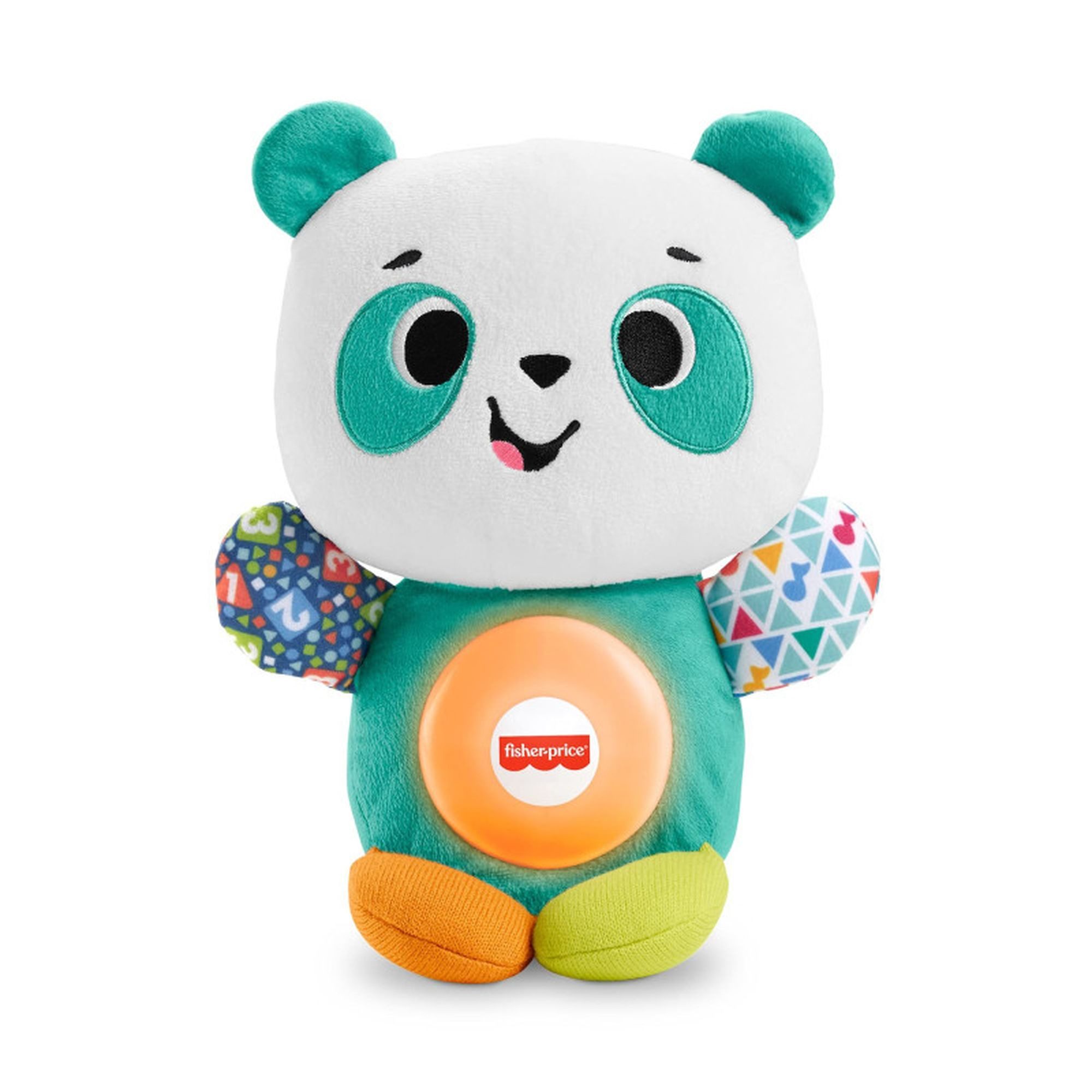 Mattel GmbH Plüschfigur BlinkiLinkis Panda Interaktives Plüsch-Lernspielzeug (1-St), Maschinenwaschbar (ohne Elektronik)