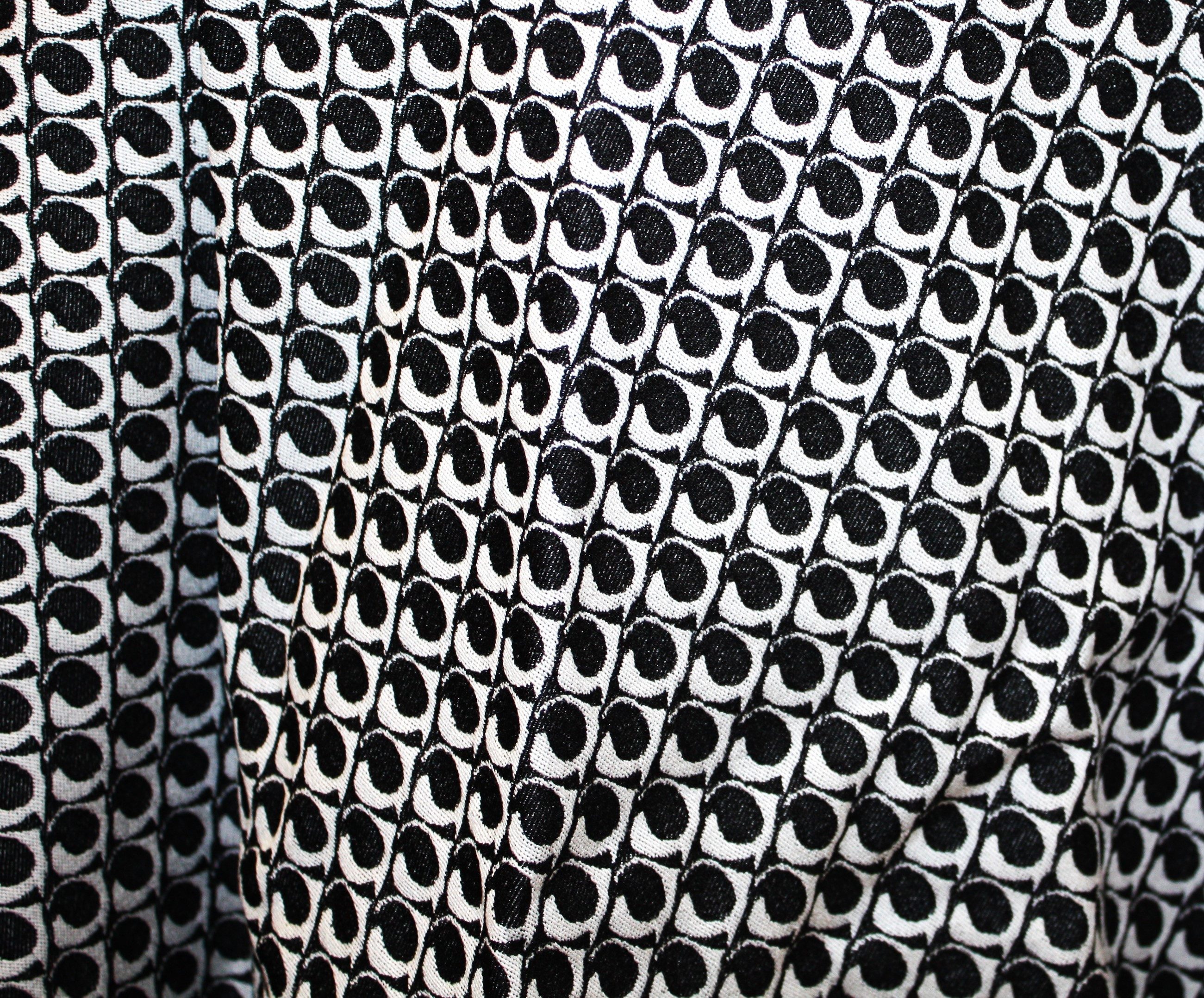 dunkle design A-Linien-Rock Bengalin Stretch 57cm günstig online kaufen