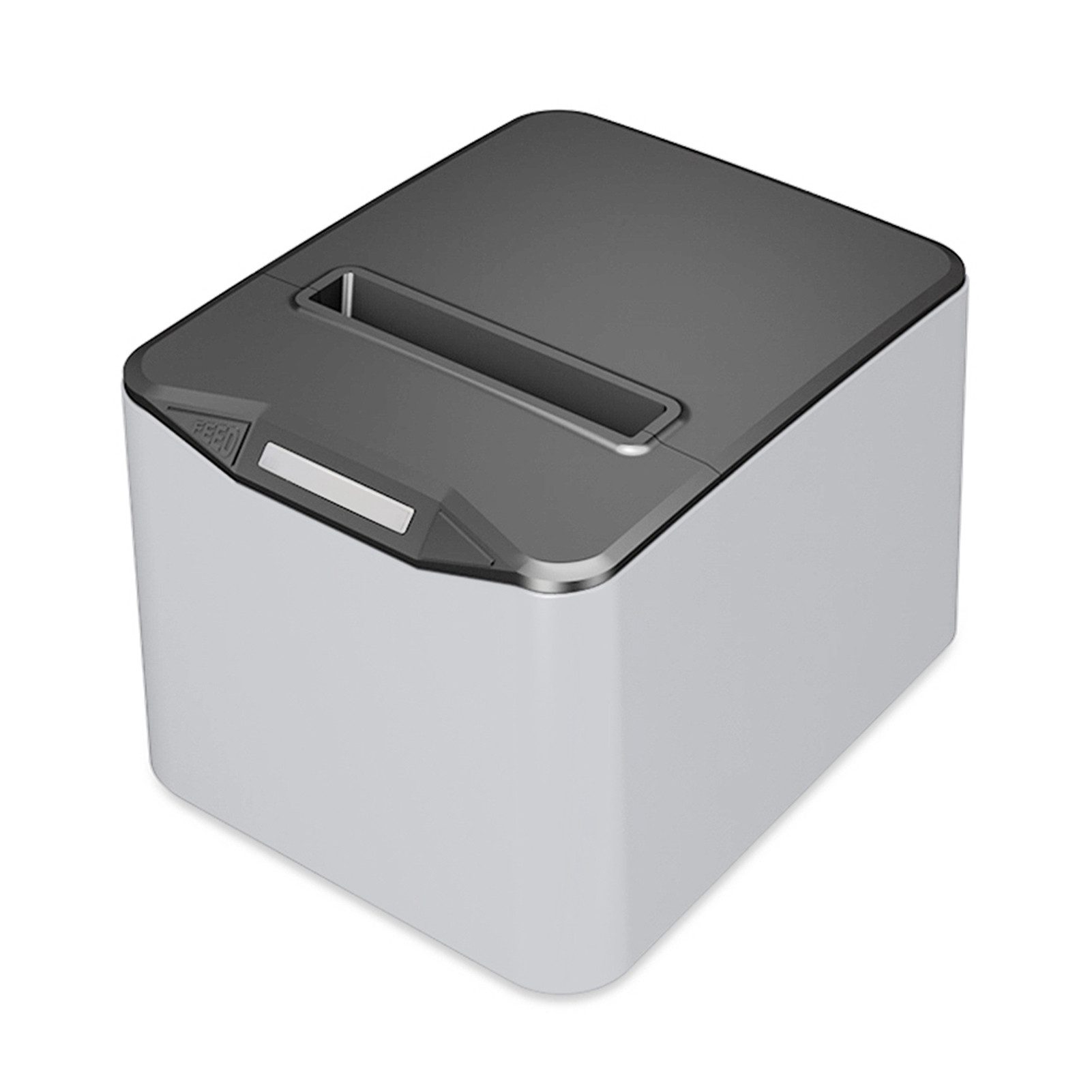 cocosity 80-mm-Desktop-Thermo-Belegdrucker, Schwarz + Grau Принтер ярлыков, (Ton- und Lichtalarm, Automatischer Papierschneider, Schnelldruck)